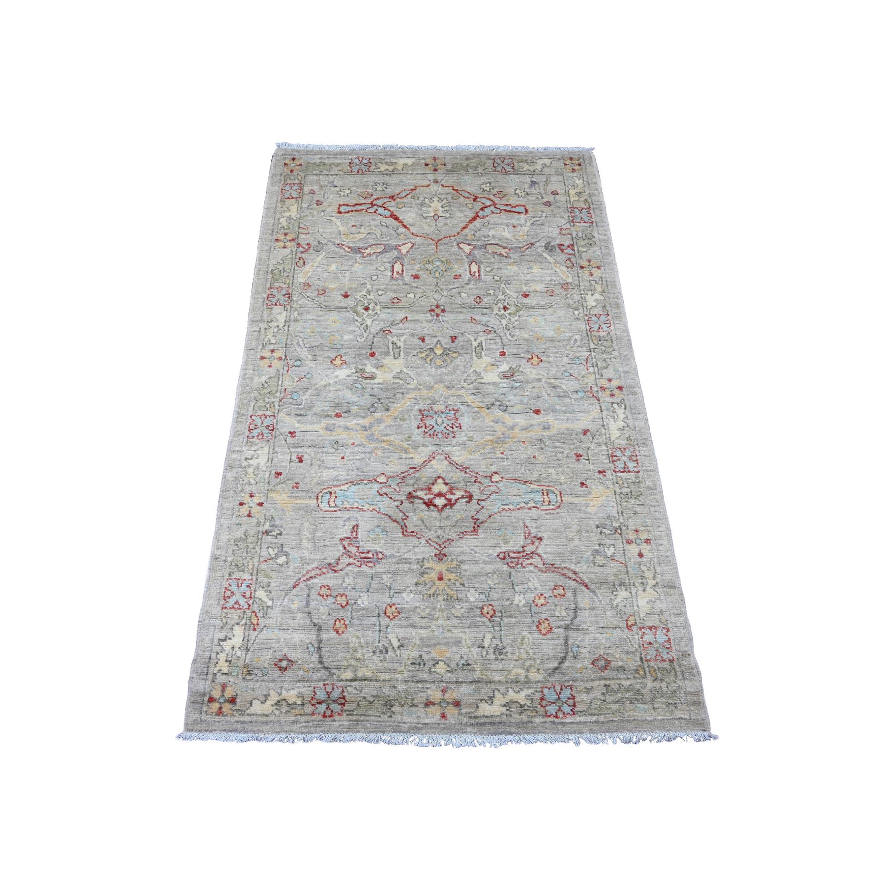 Oushak-And-Peshawar-Hand-Knotted-Rug-104615