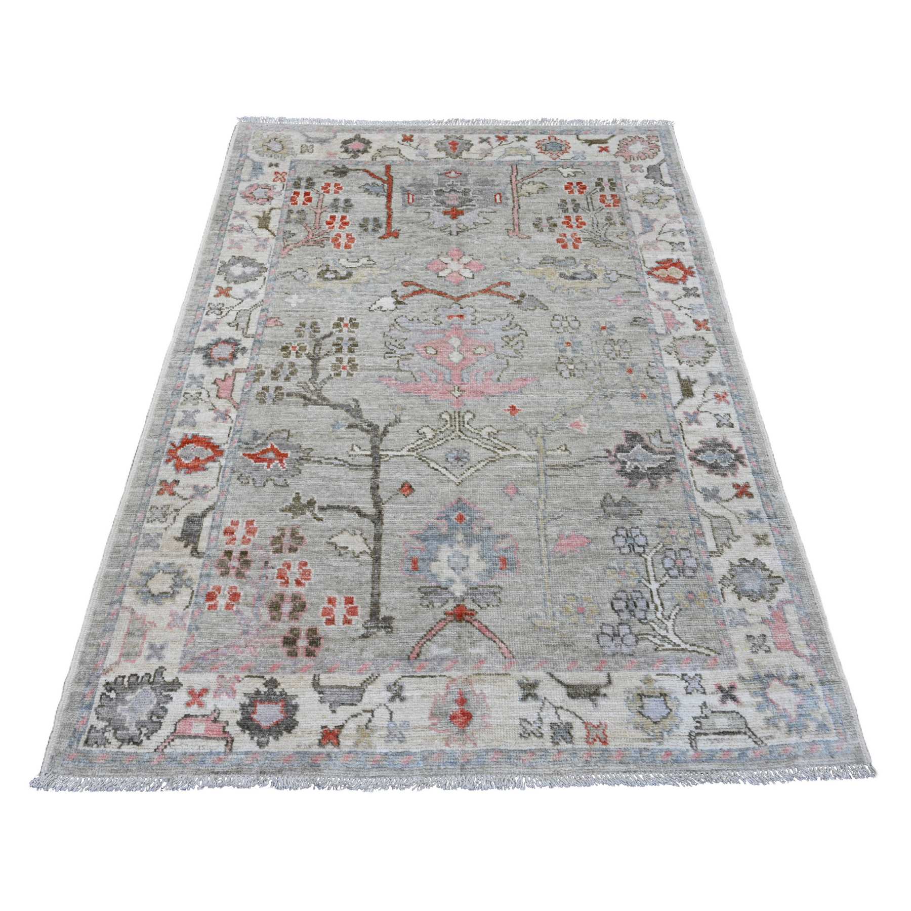 Oushak-And-Peshawar-Hand-Knotted-Rug-104705