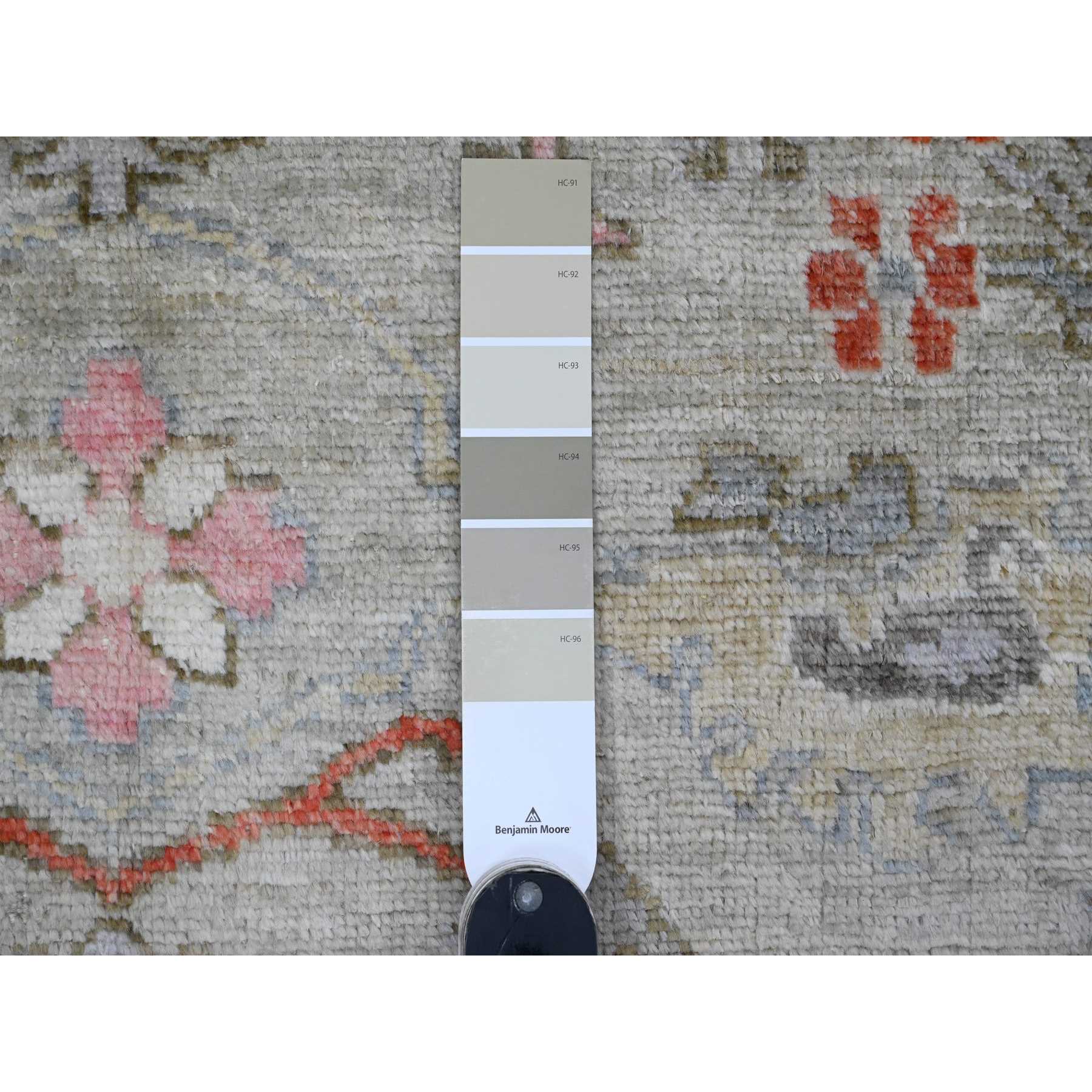 Oushak-And-Peshawar-Hand-Knotted-Rug-104705