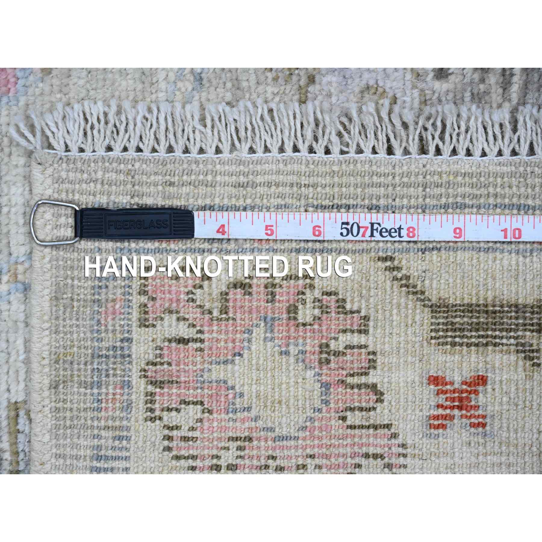 Oushak-And-Peshawar-Hand-Knotted-Rug-104705
