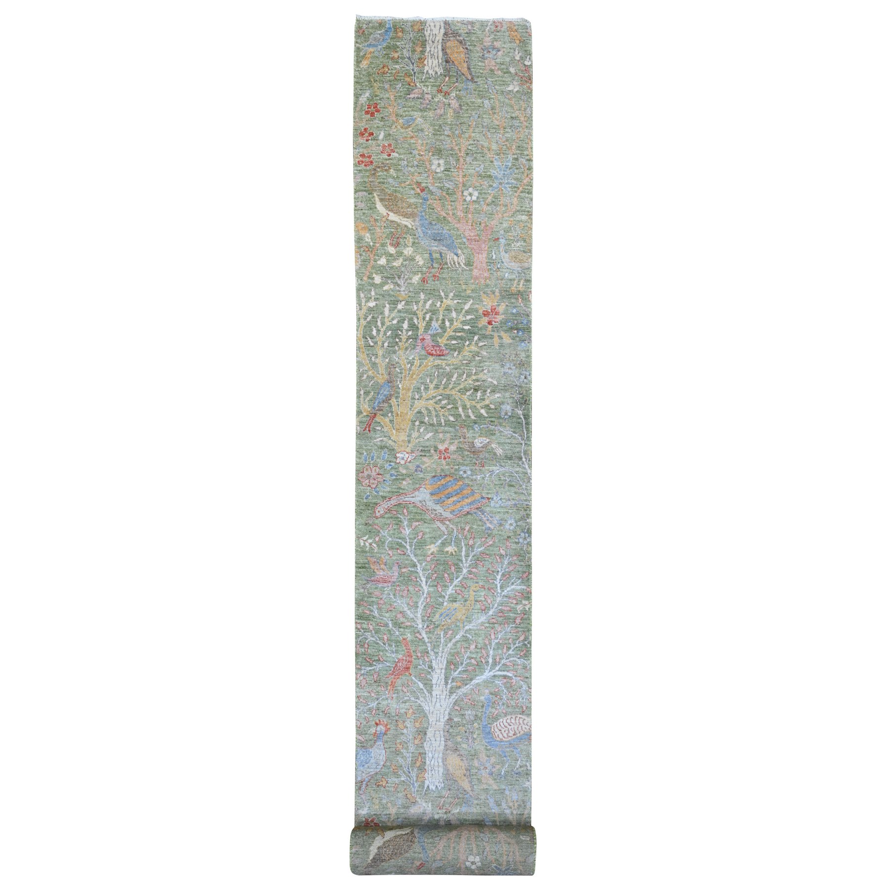 Oushak-And-Peshawar-Hand-Knotted-Rug-104785