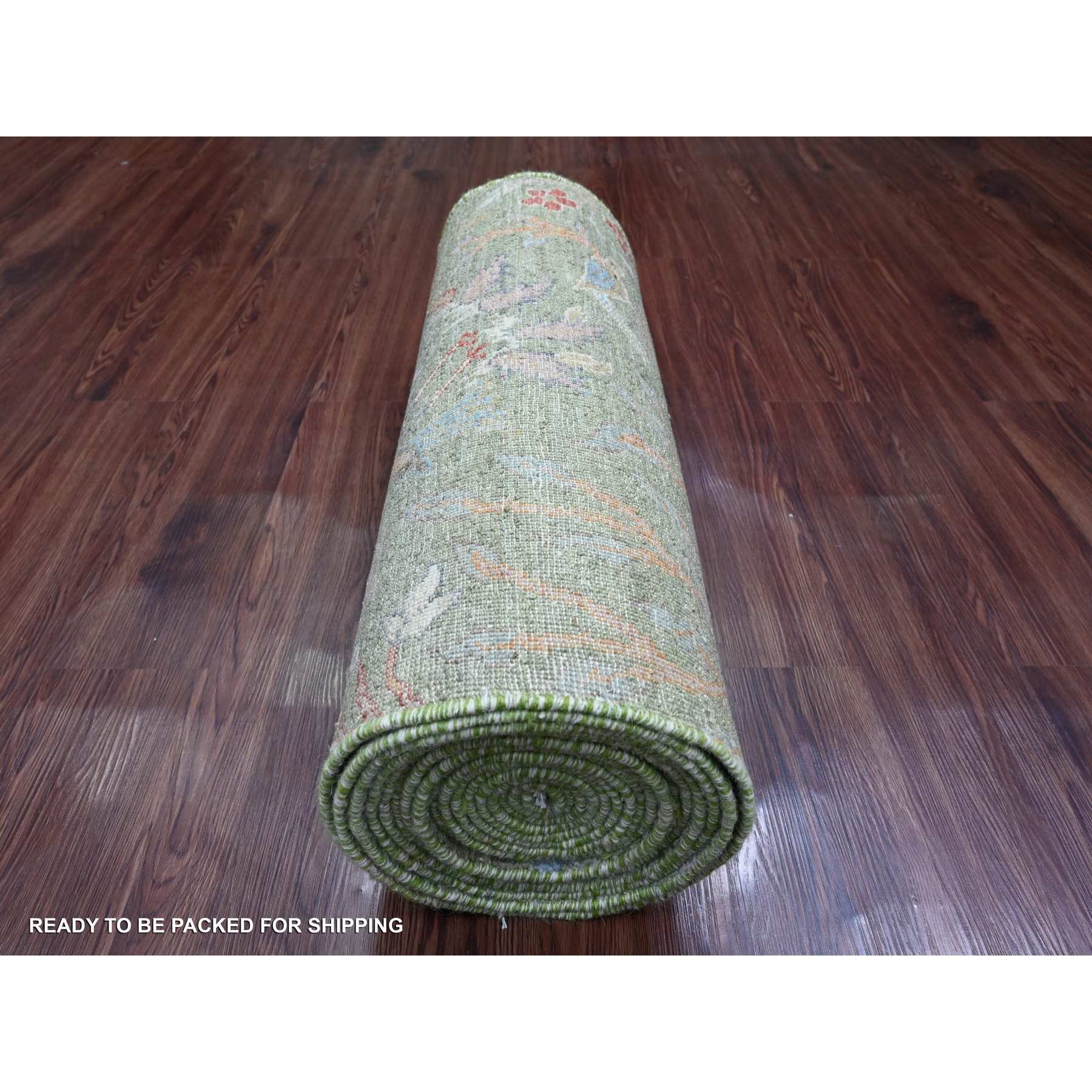 Oushak-And-Peshawar-Hand-Knotted-Rug-104785