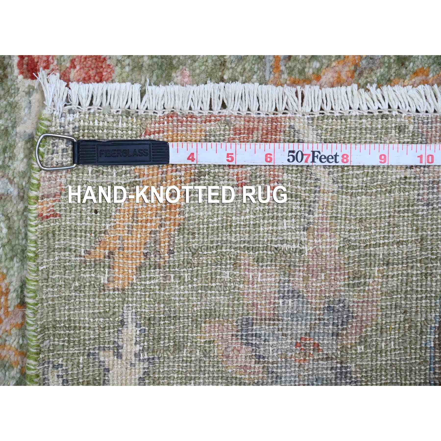Oushak-And-Peshawar-Hand-Knotted-Rug-104785
