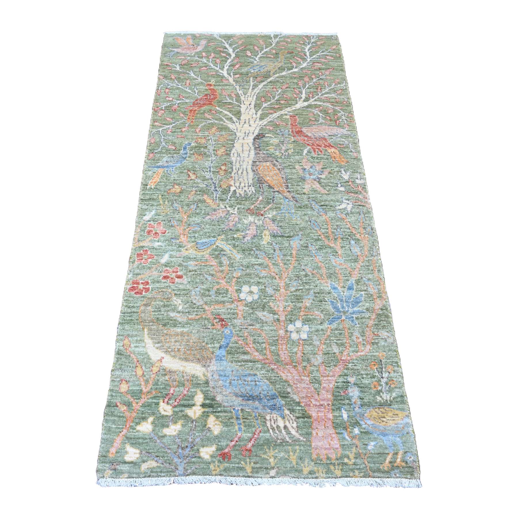 Oushak-And-Peshawar-Hand-Knotted-Rug-104815