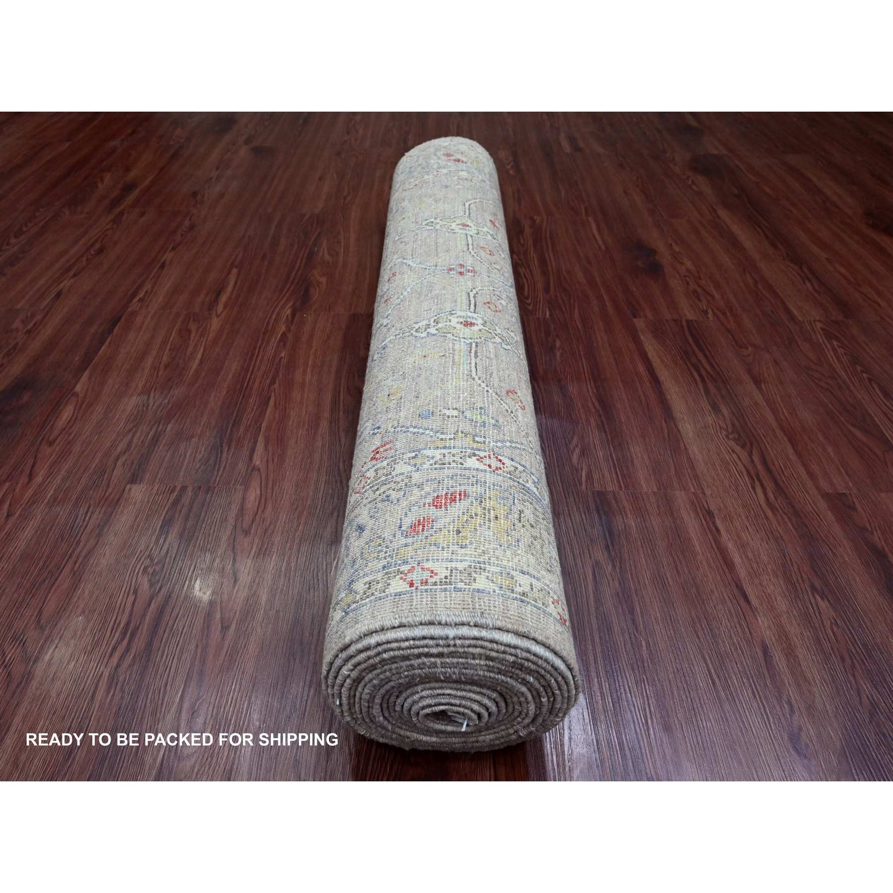 Oushak-And-Peshawar-Hand-Knotted-Rug-104925