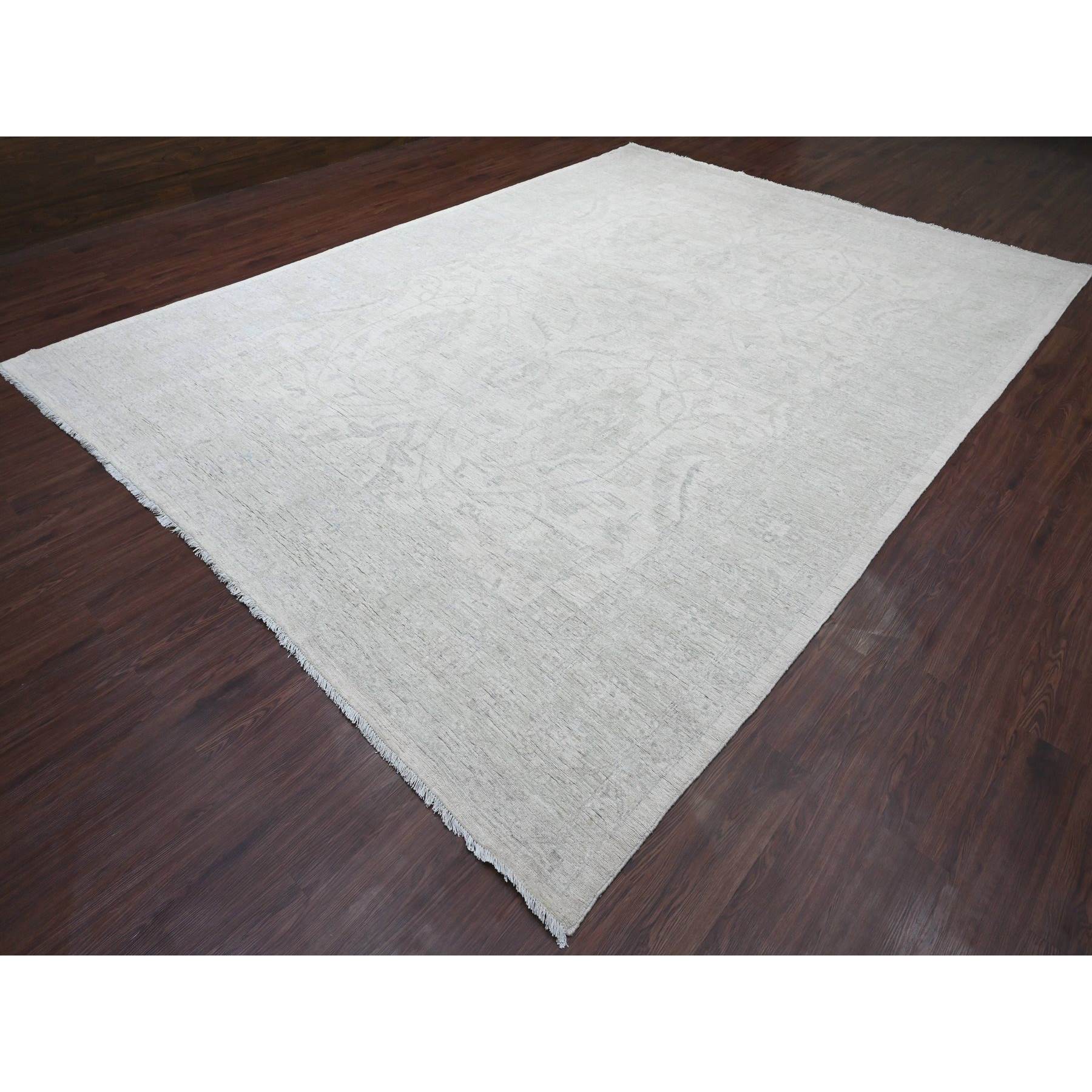 Oushak-And-Peshawar-Hand-Knotted-Rug-104945