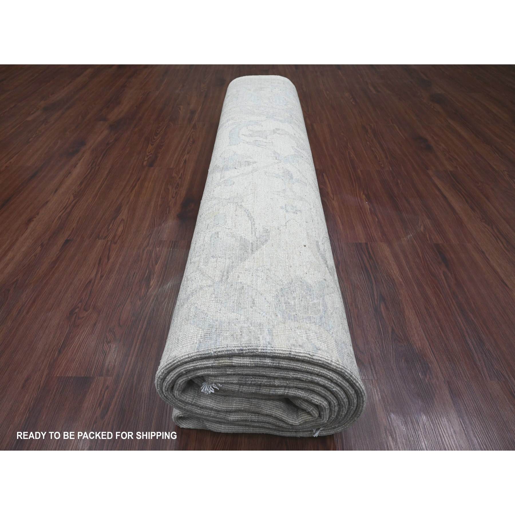 Oushak-And-Peshawar-Hand-Knotted-Rug-104945