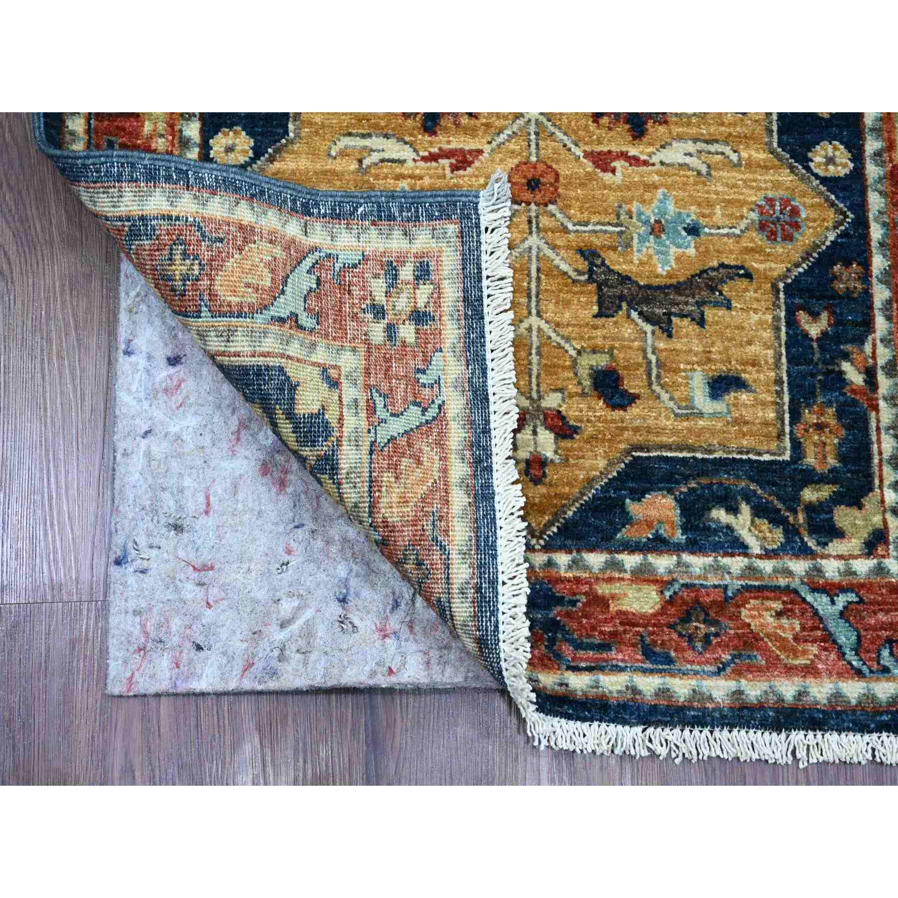 Oushak-And-Peshawar-Hand-Knotted-Rug-104950