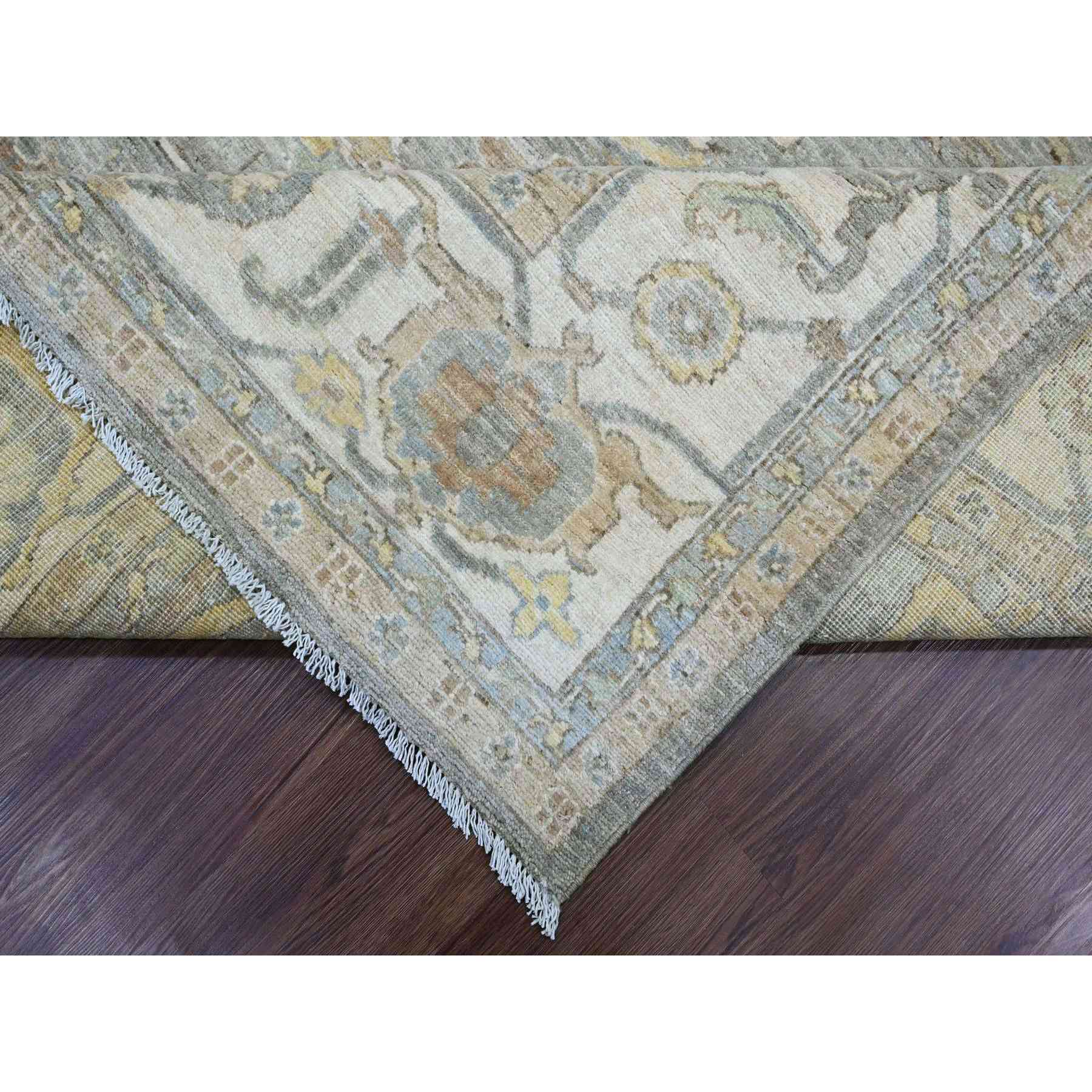 Oushak-And-Peshawar-Hand-Knotted-Rug-104955