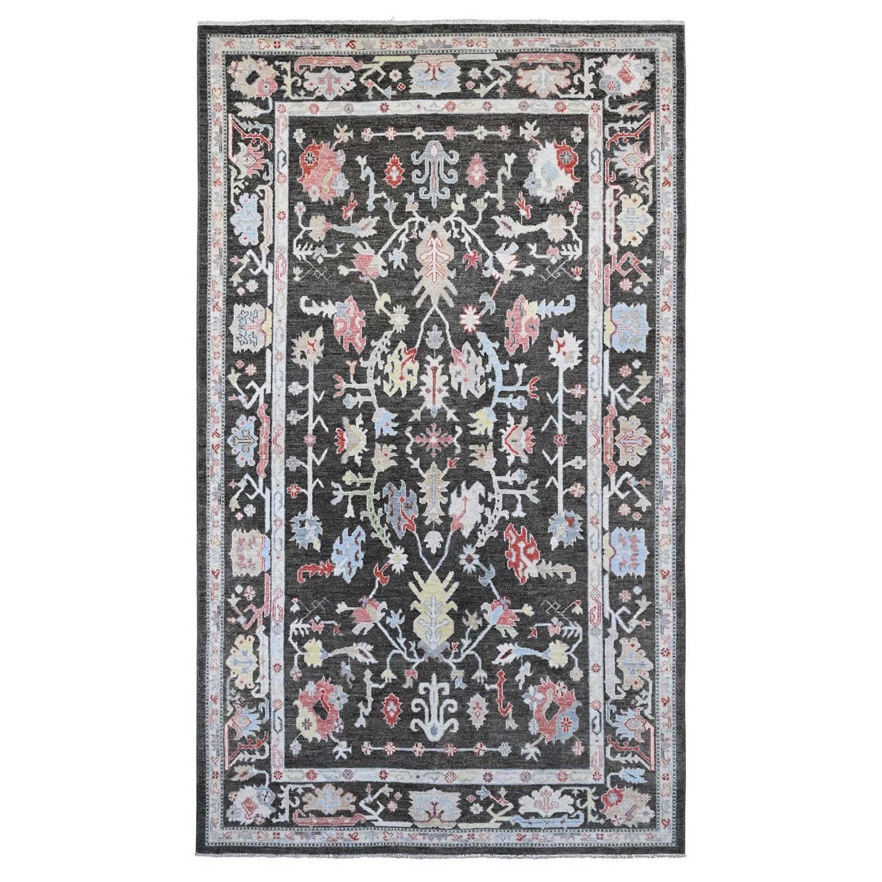 Oushak-And-Peshawar-Hand-Knotted-Rug-104970