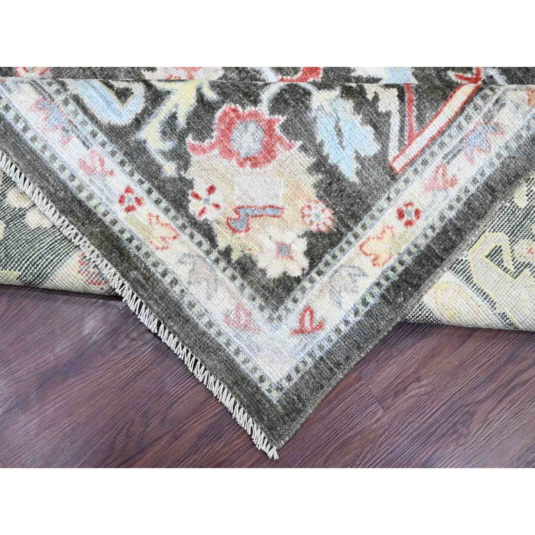Oushak-And-Peshawar-Hand-Knotted-Rug-104970