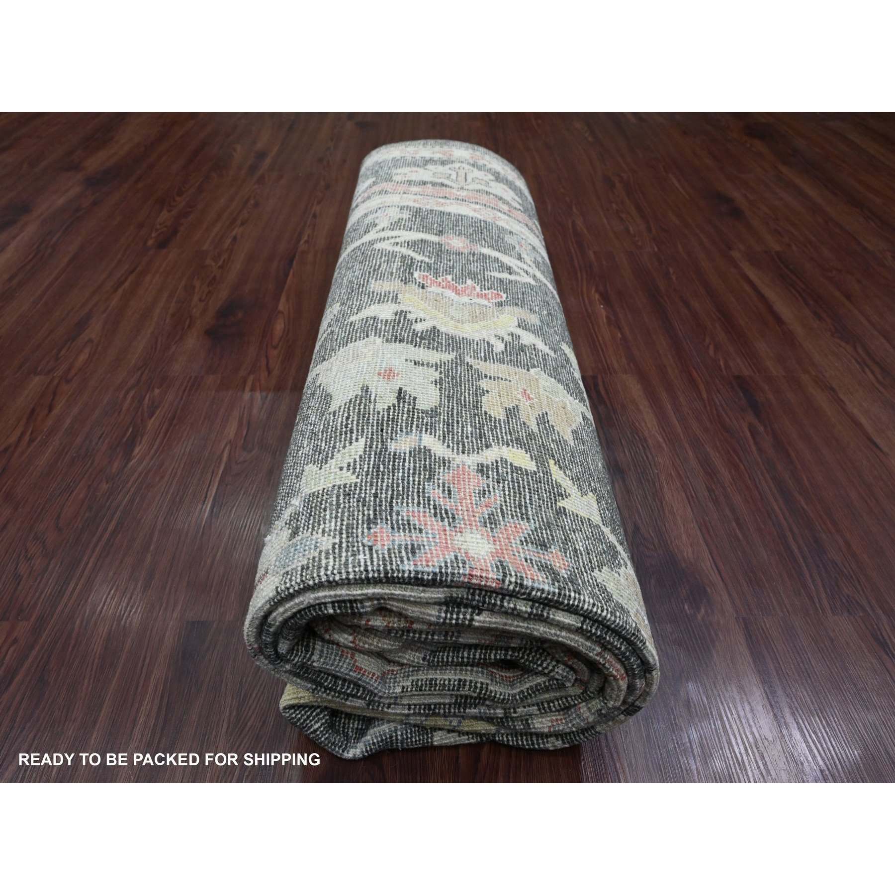 Oushak-And-Peshawar-Hand-Knotted-Rug-104970