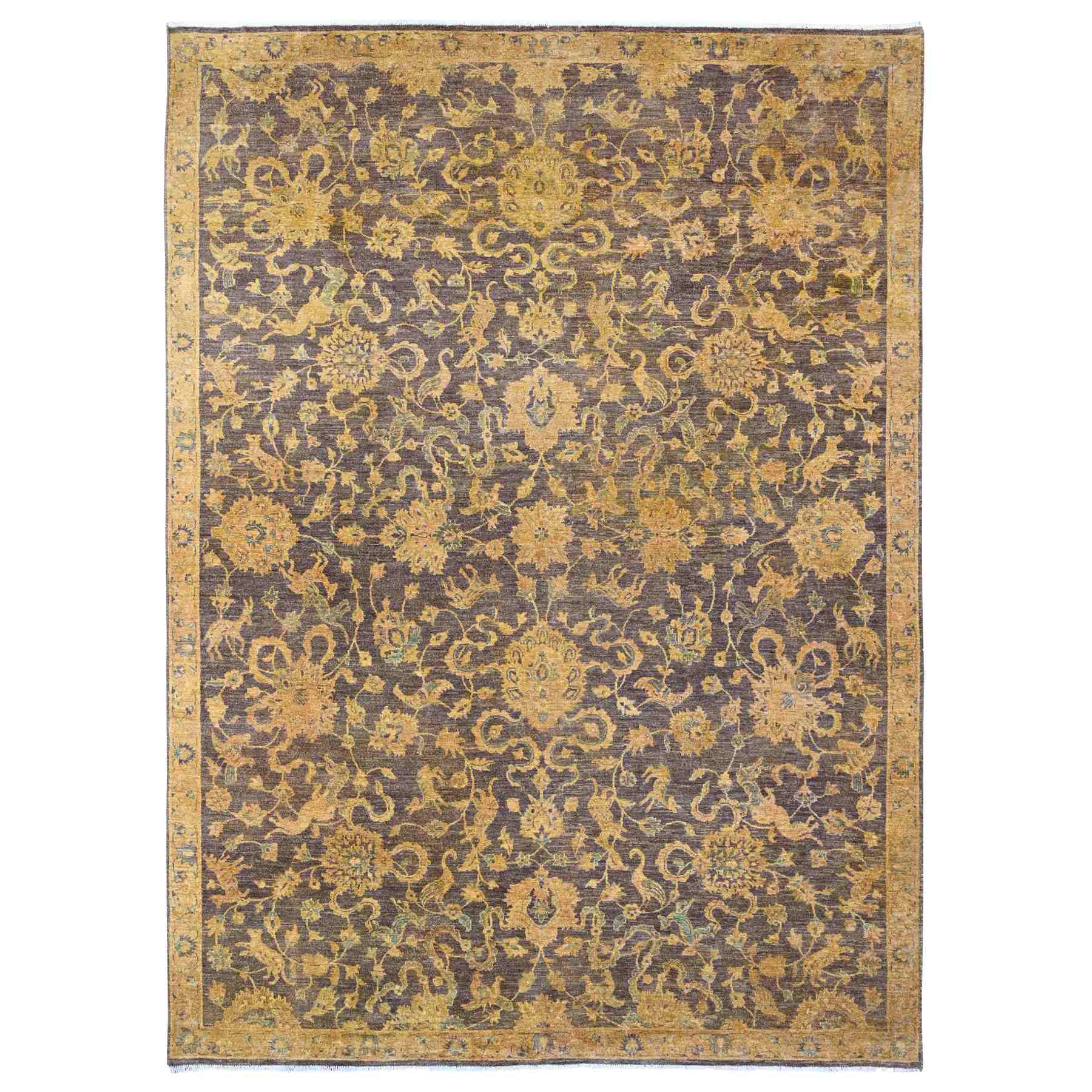 Vintage-Hand-Knotted-Rug-104185
