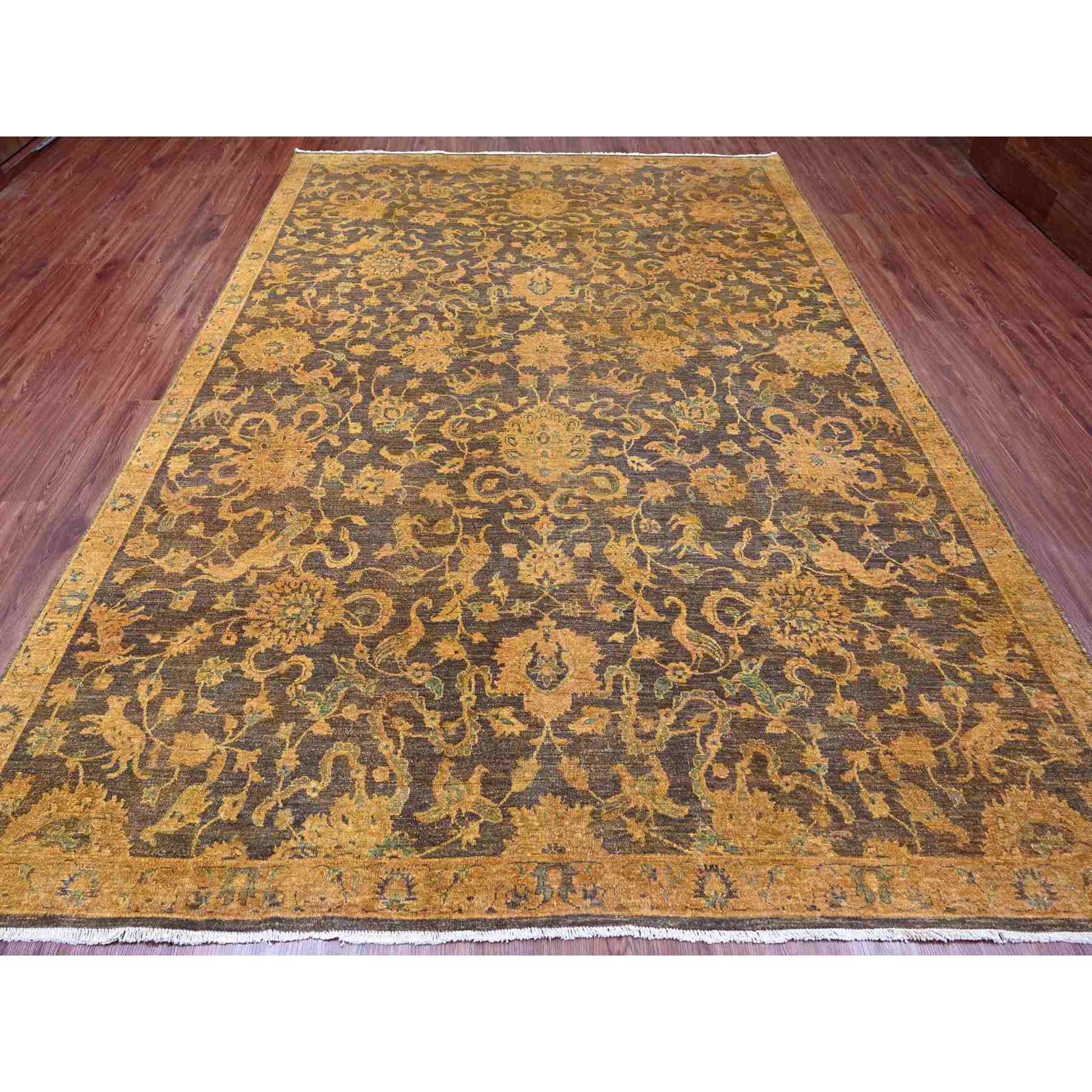 Vintage-Hand-Knotted-Rug-104185