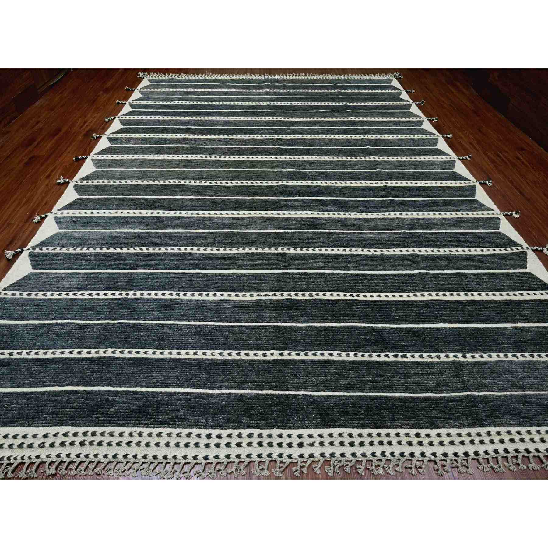 Tribal-Geometric-Hand-Knotted-Rug-102615