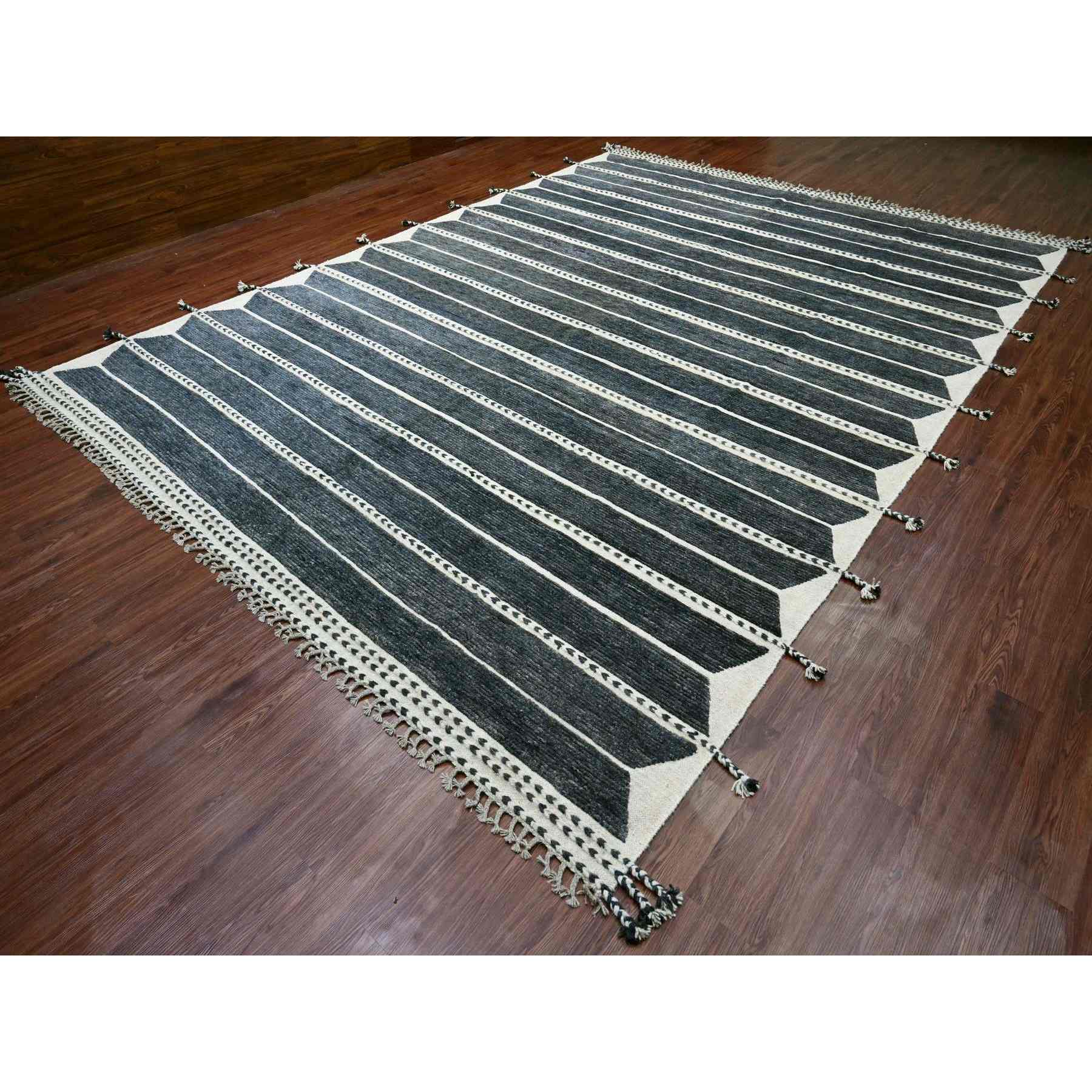 Tribal-Geometric-Hand-Knotted-Rug-102615