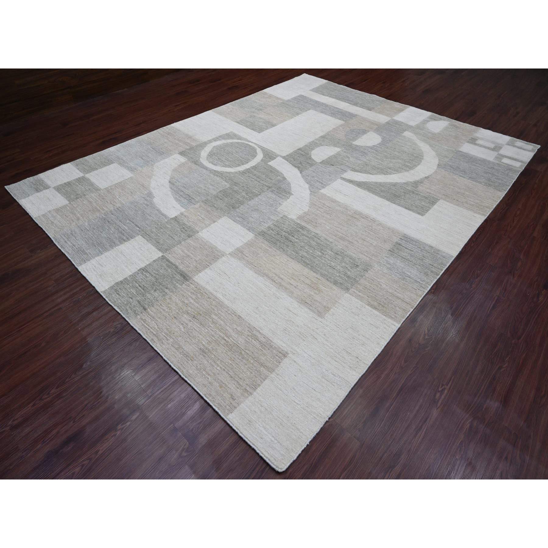 Tribal-Geometric-Hand-Knotted-Rug-102700