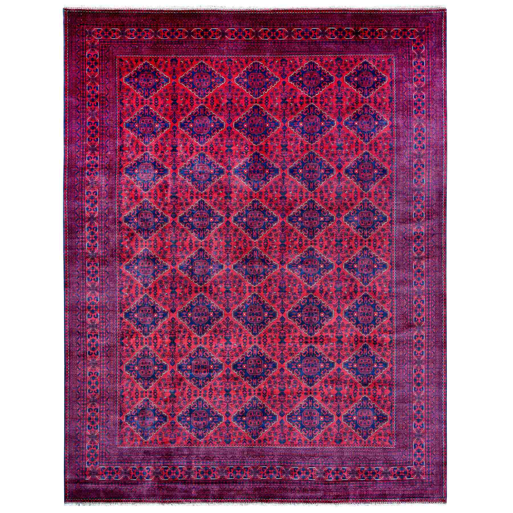 Tribal-Geometric-Hand-Knotted-Rug-102720