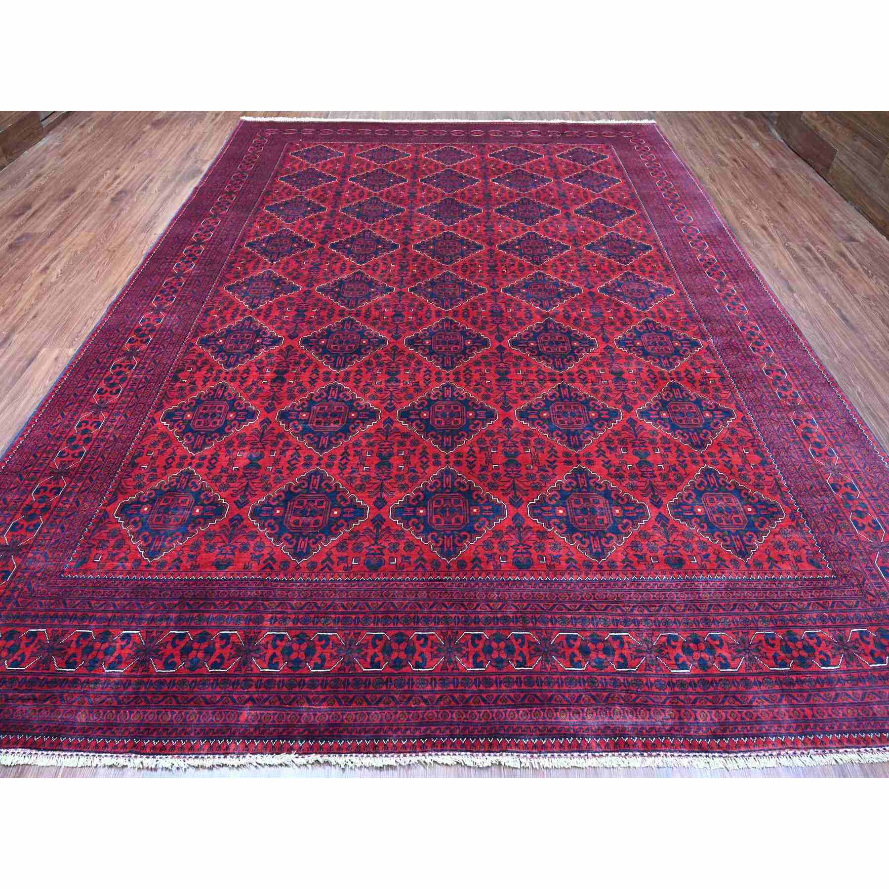 Tribal-Geometric-Hand-Knotted-Rug-102720