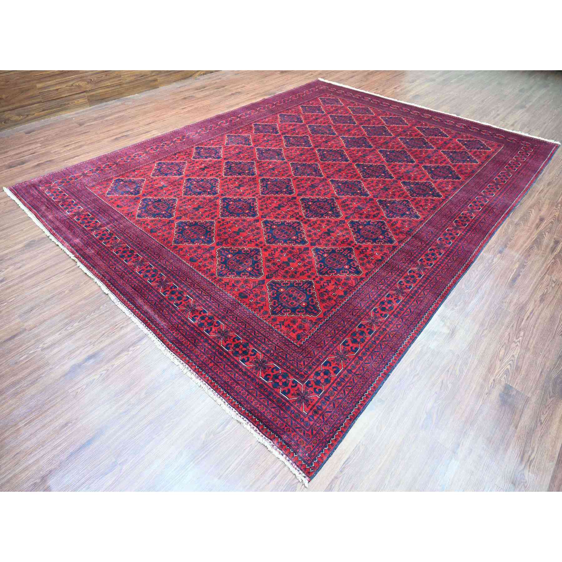 Tribal-Geometric-Hand-Knotted-Rug-102720