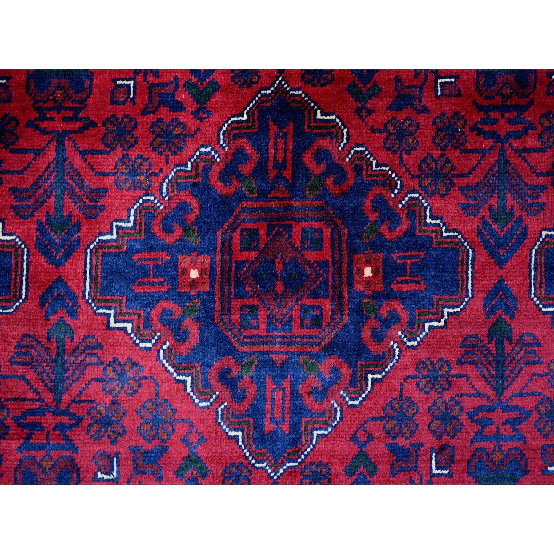 Tribal-Geometric-Hand-Knotted-Rug-102720