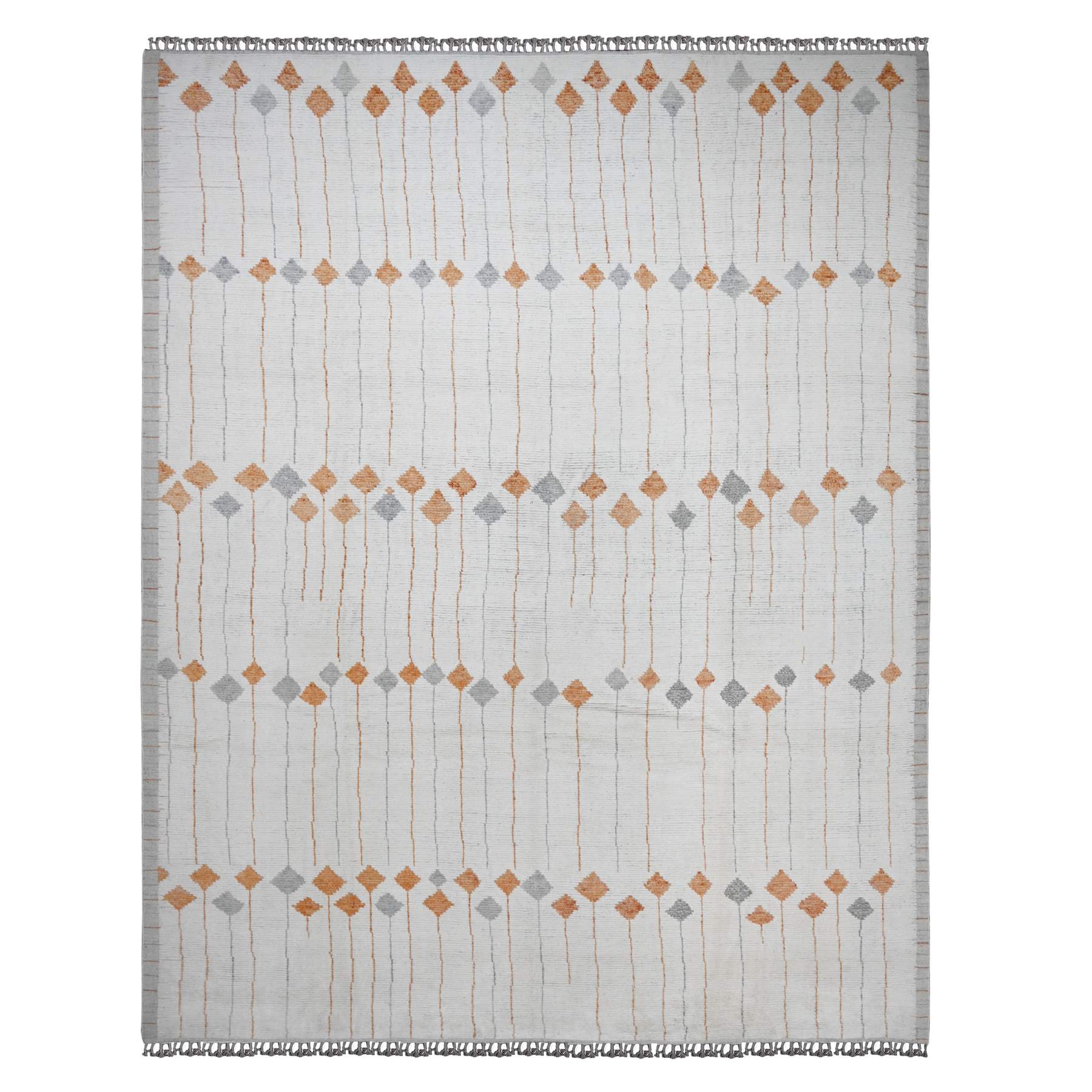 Tribal-Geometric-Hand-Knotted-Rug-102800