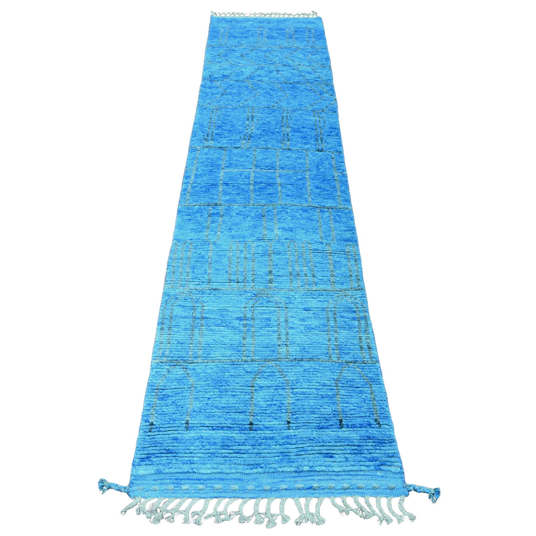Tribal-Geometric-Hand-Knotted-Rug-103100