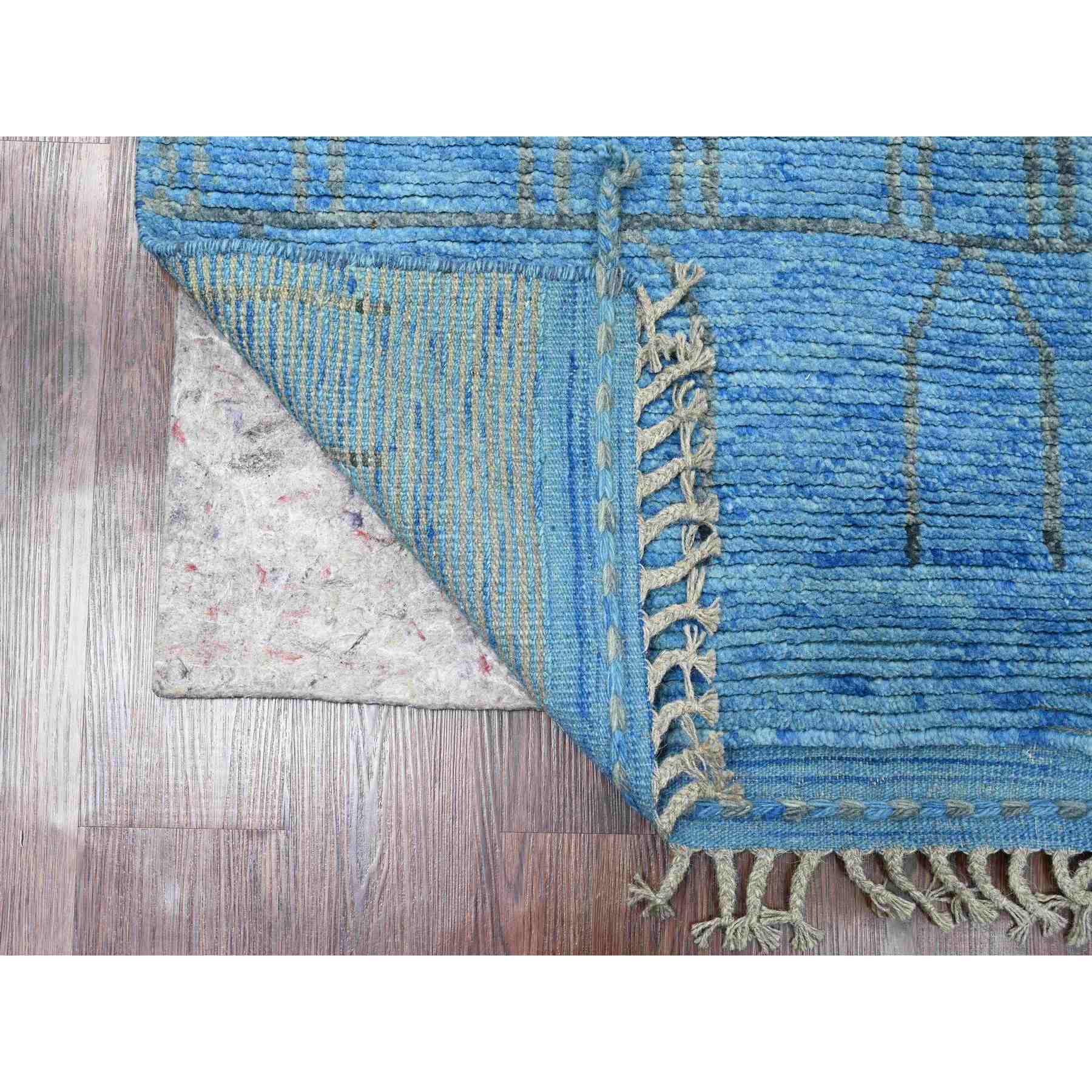 Tribal-Geometric-Hand-Knotted-Rug-103100