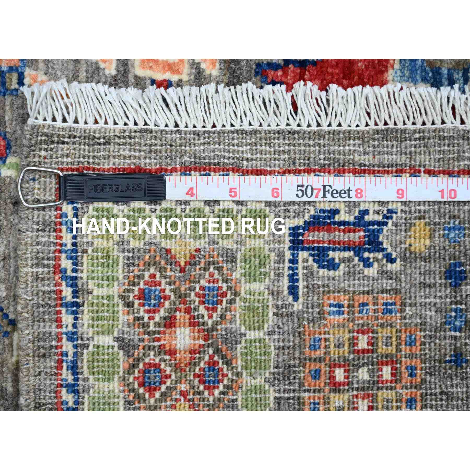 Tribal-Geometric-Hand-Knotted-Rug-103155