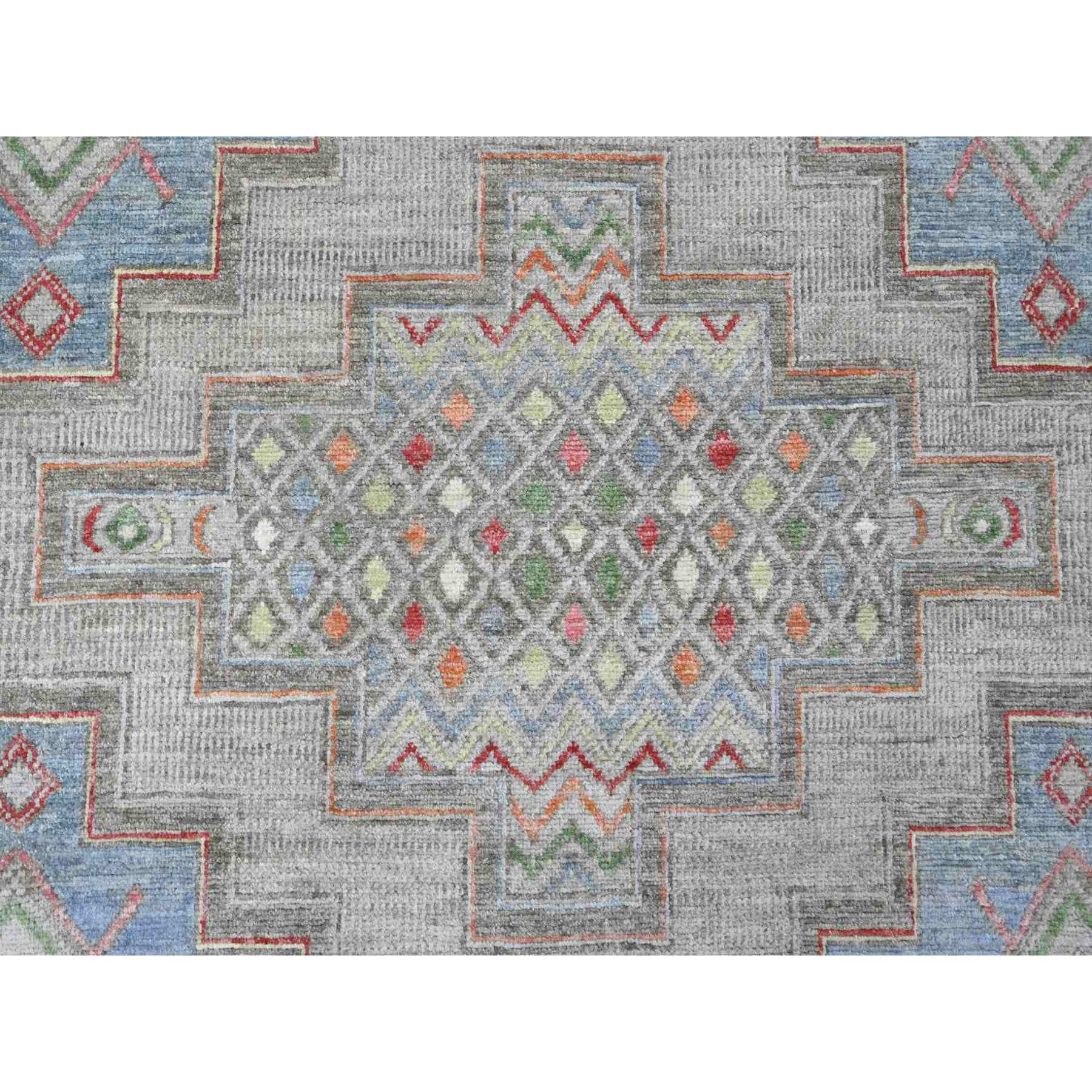 Tribal-Geometric-Hand-Knotted-Rug-103180