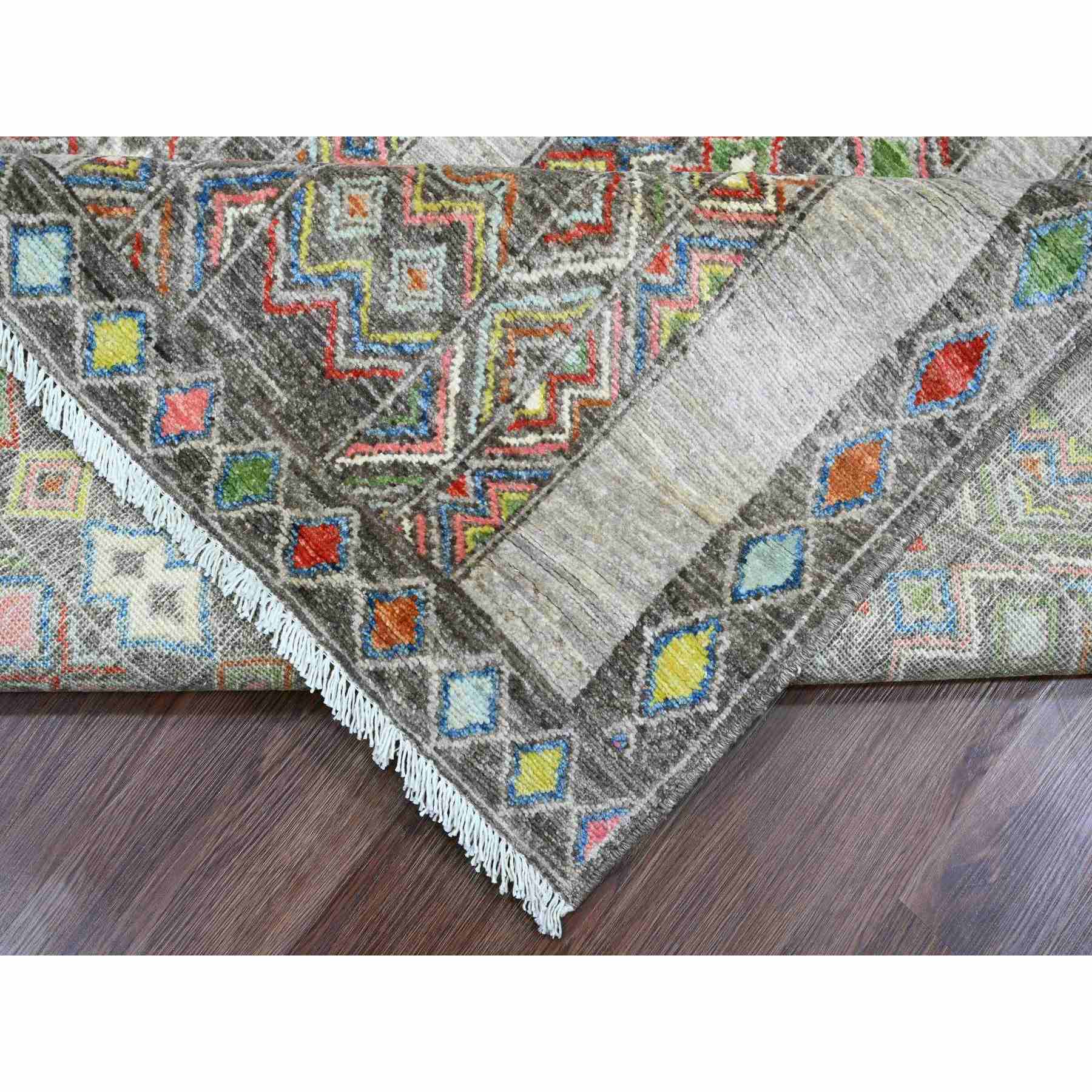 Tribal-Geometric-Hand-Knotted-Rug-103185
