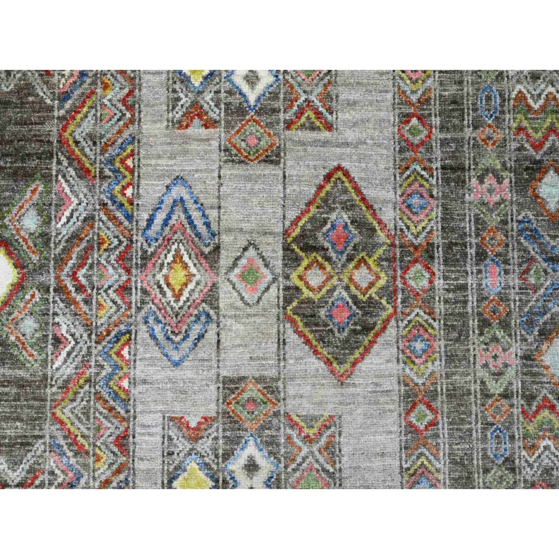 Tribal-Geometric-Hand-Knotted-Rug-103185