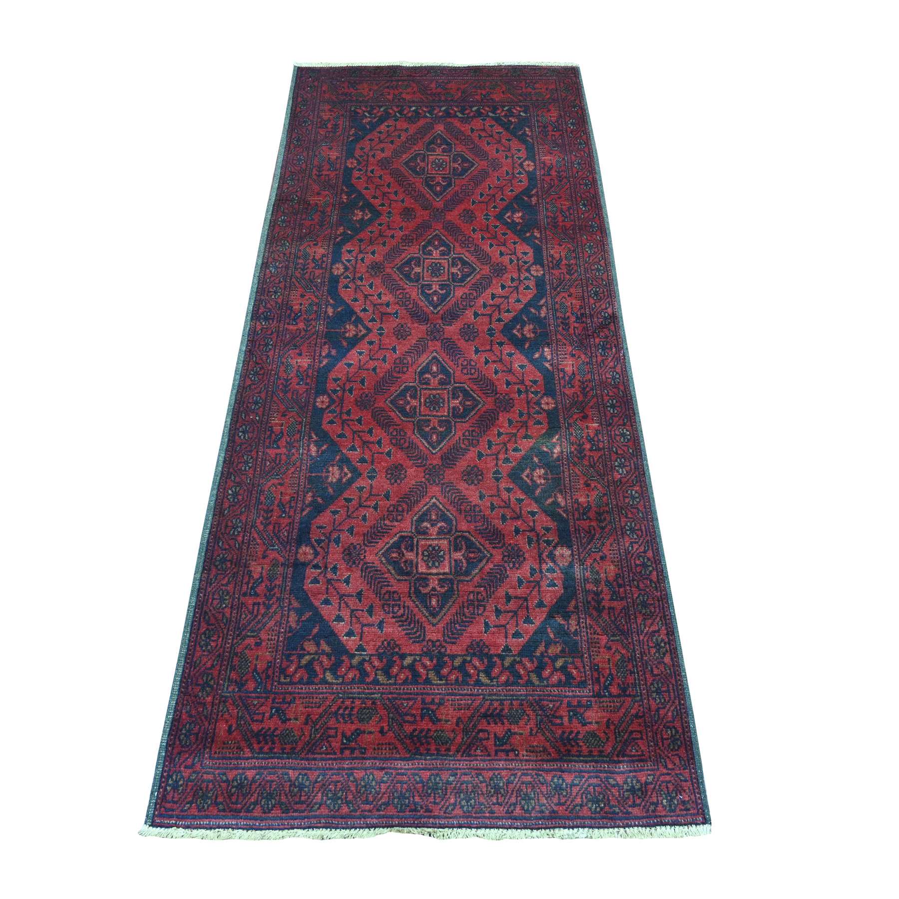 Tribal-Geometric-Hand-Knotted-Rug-103555