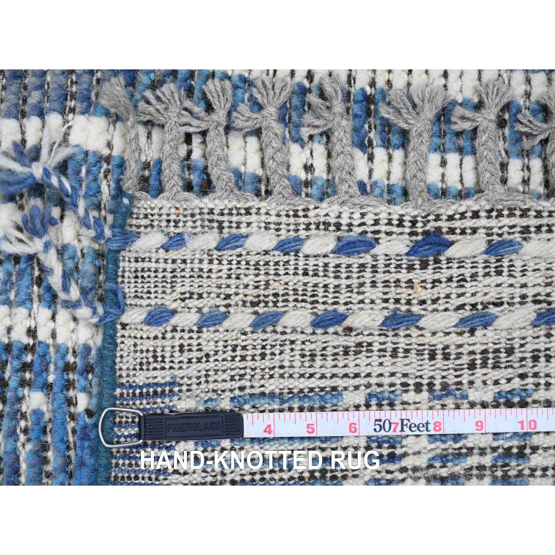Tribal-Geometric-Hand-Knotted-Rug-103705