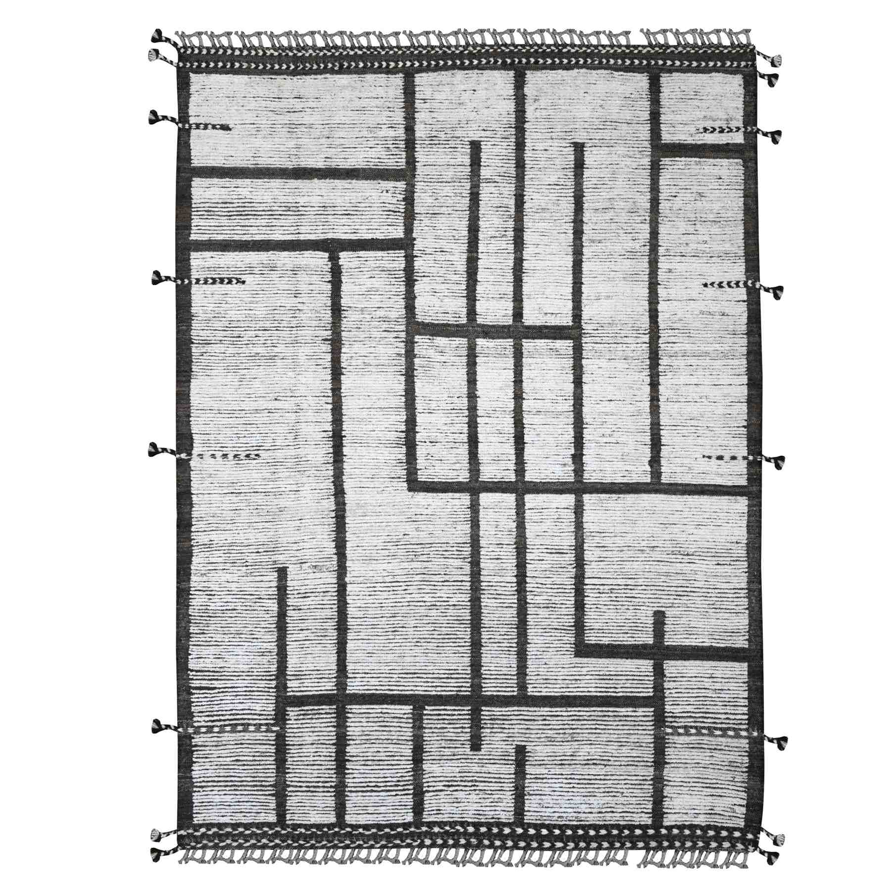 Tribal-Geometric-Hand-Knotted-Rug-103715
