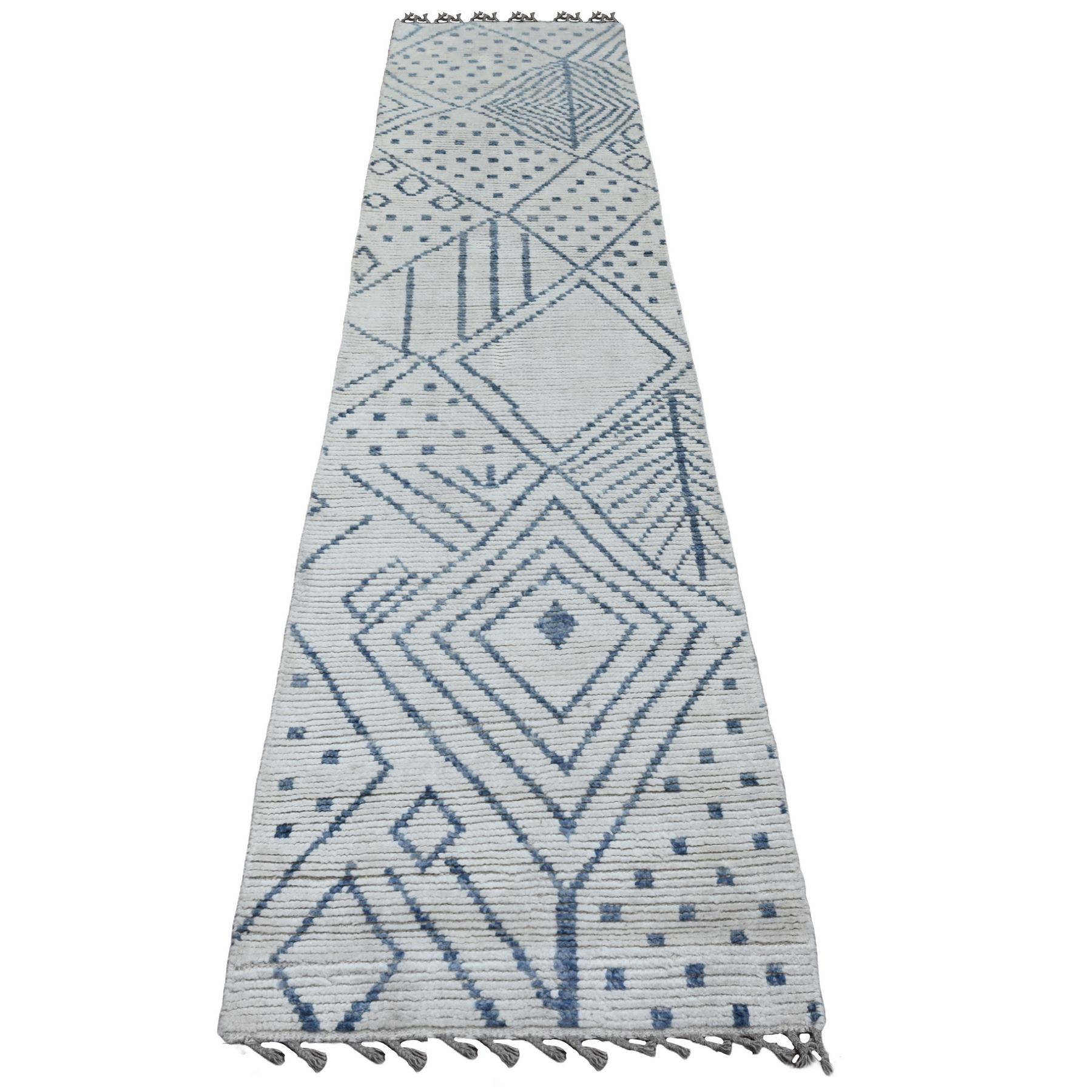 Tribal-Geometric-Hand-Knotted-Rug-103740