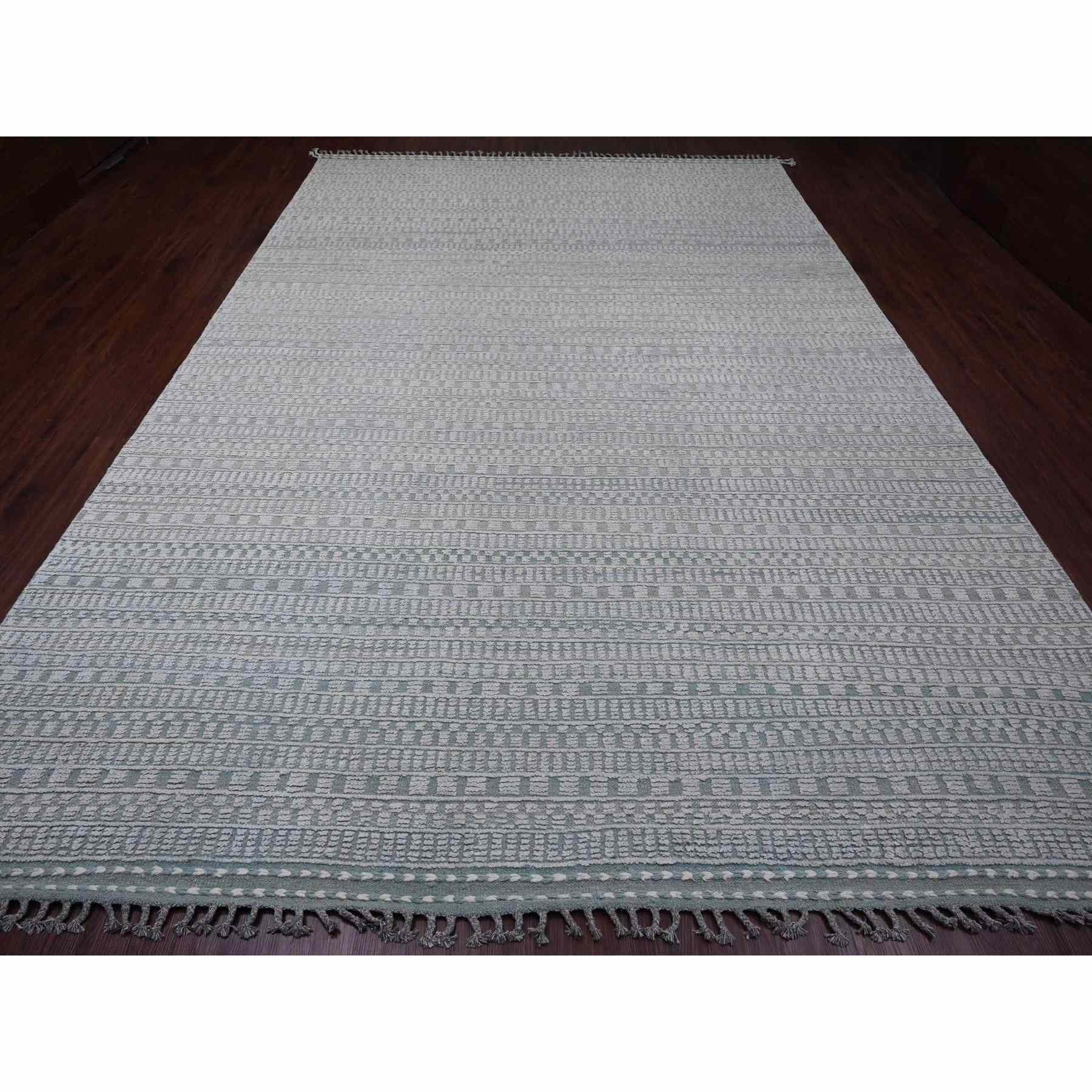 Tribal-Geometric-Hand-Knotted-Rug-104150