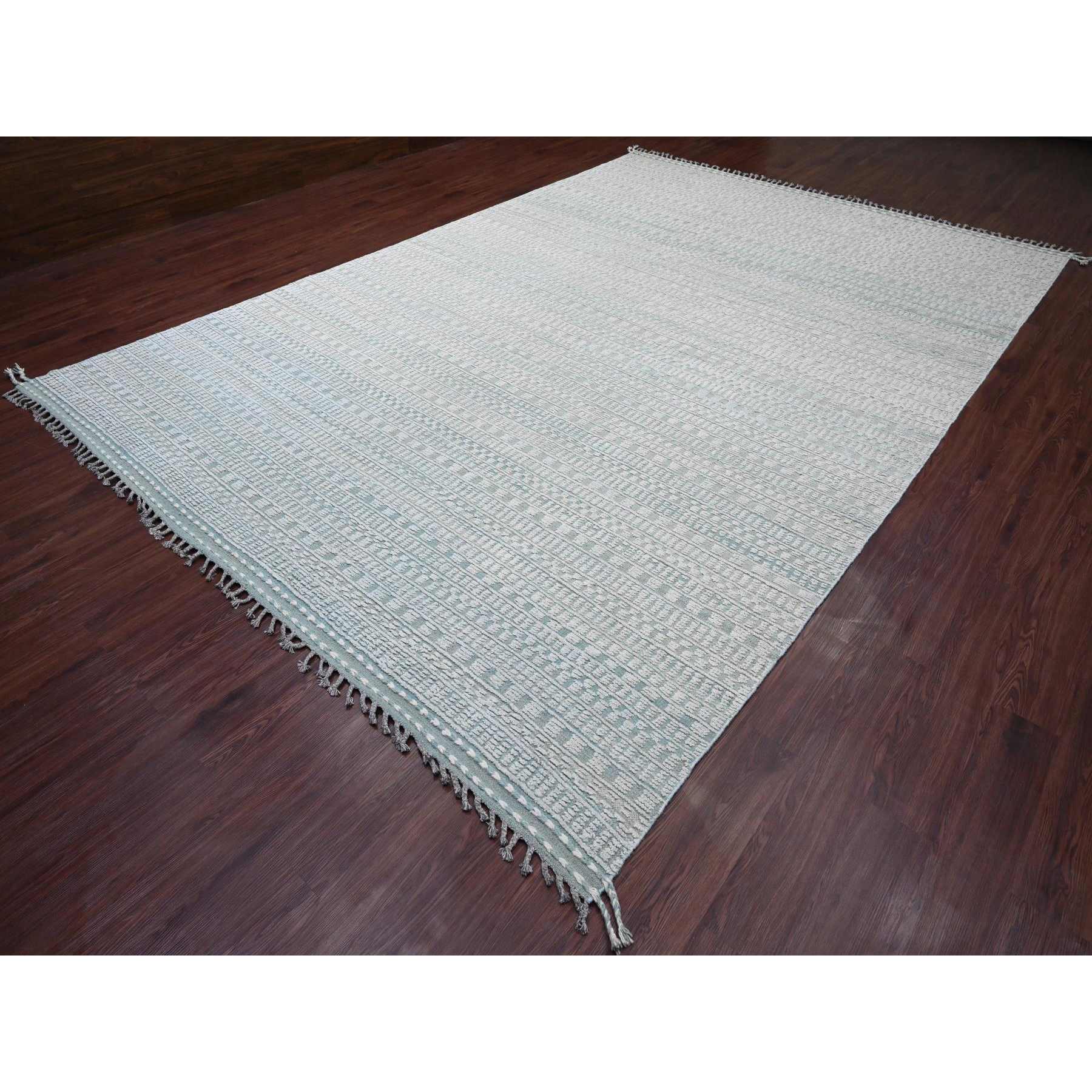 Tribal-Geometric-Hand-Knotted-Rug-104150