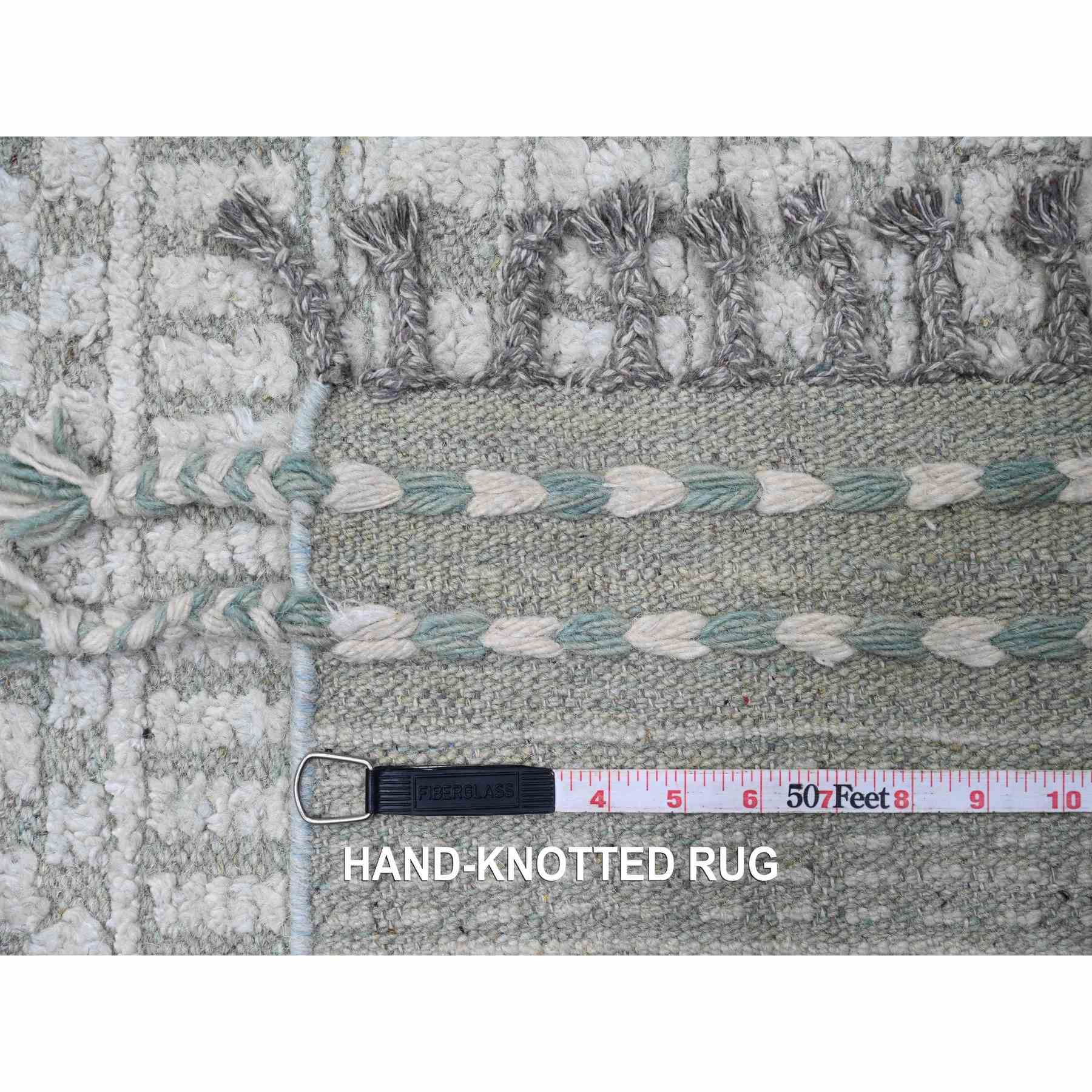 Tribal-Geometric-Hand-Knotted-Rug-104150