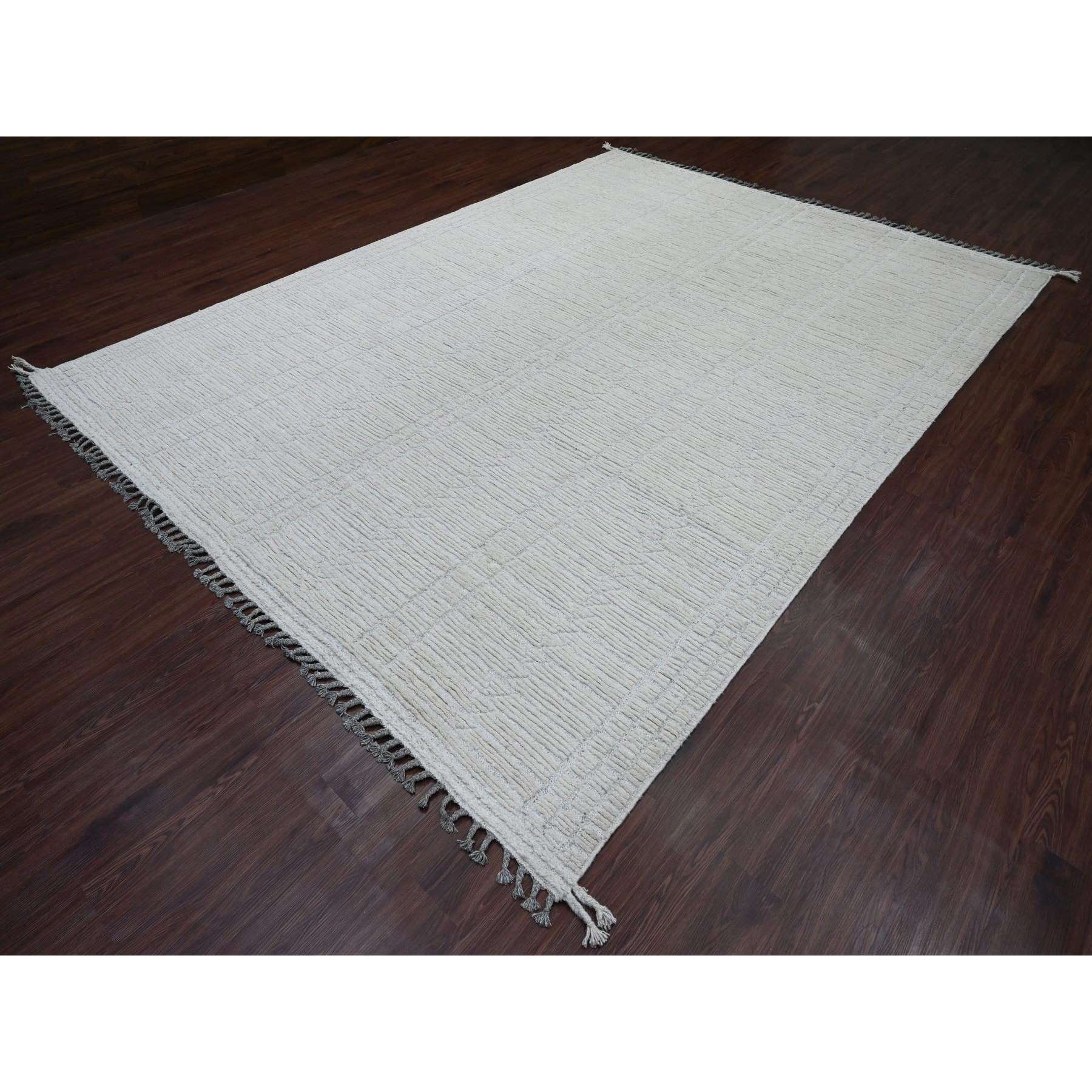 Tribal-Geometric-Hand-Knotted-Rug-104155