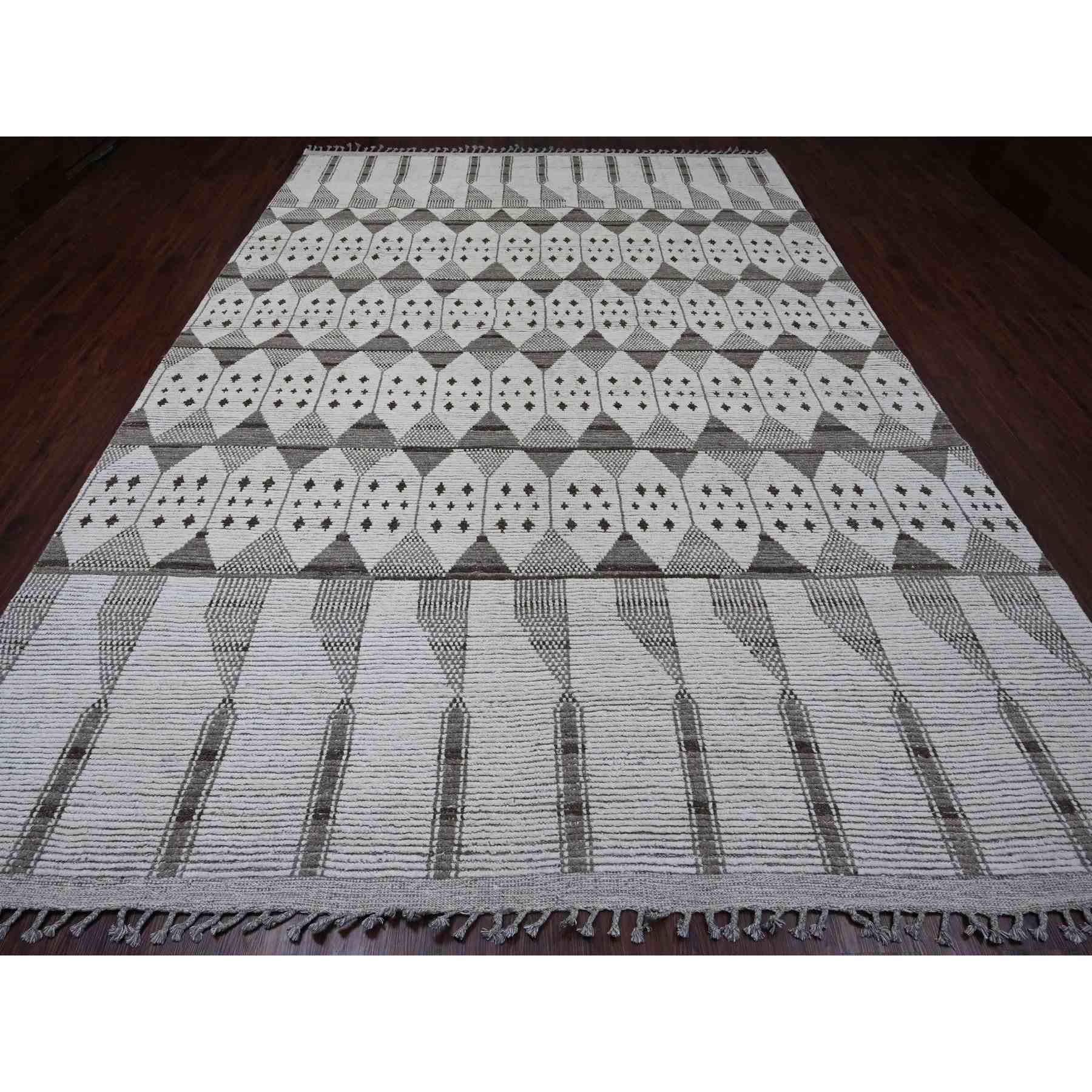 Tribal-Geometric-Hand-Knotted-Rug-104160
