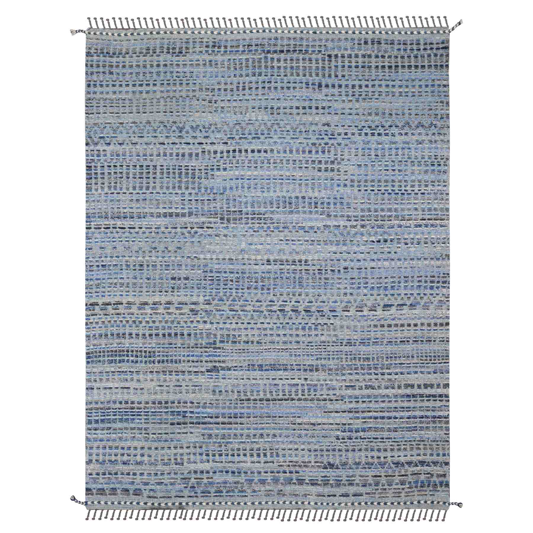 Tribal-Geometric-Hand-Knotted-Rug-104170