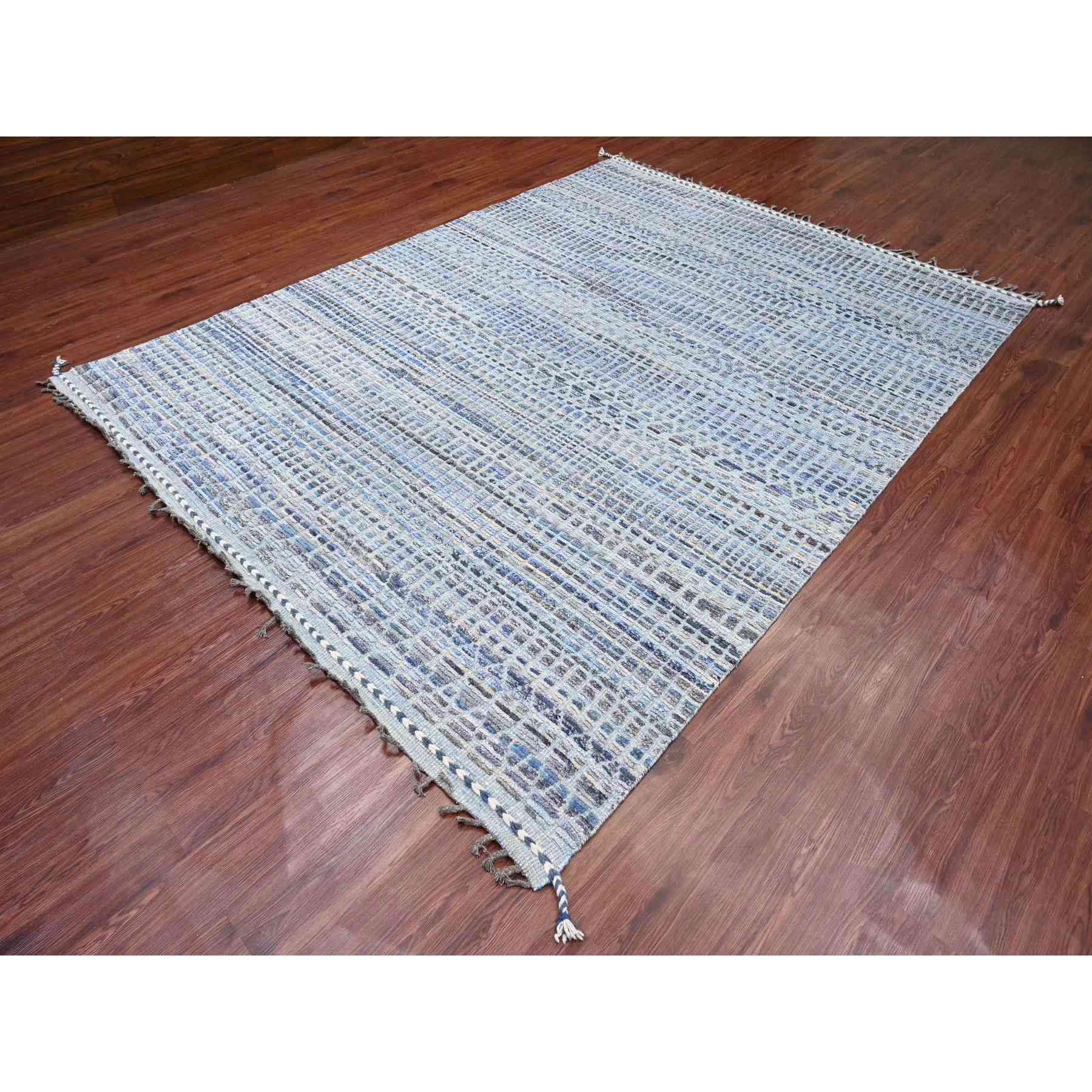 Tribal-Geometric-Hand-Knotted-Rug-104170
