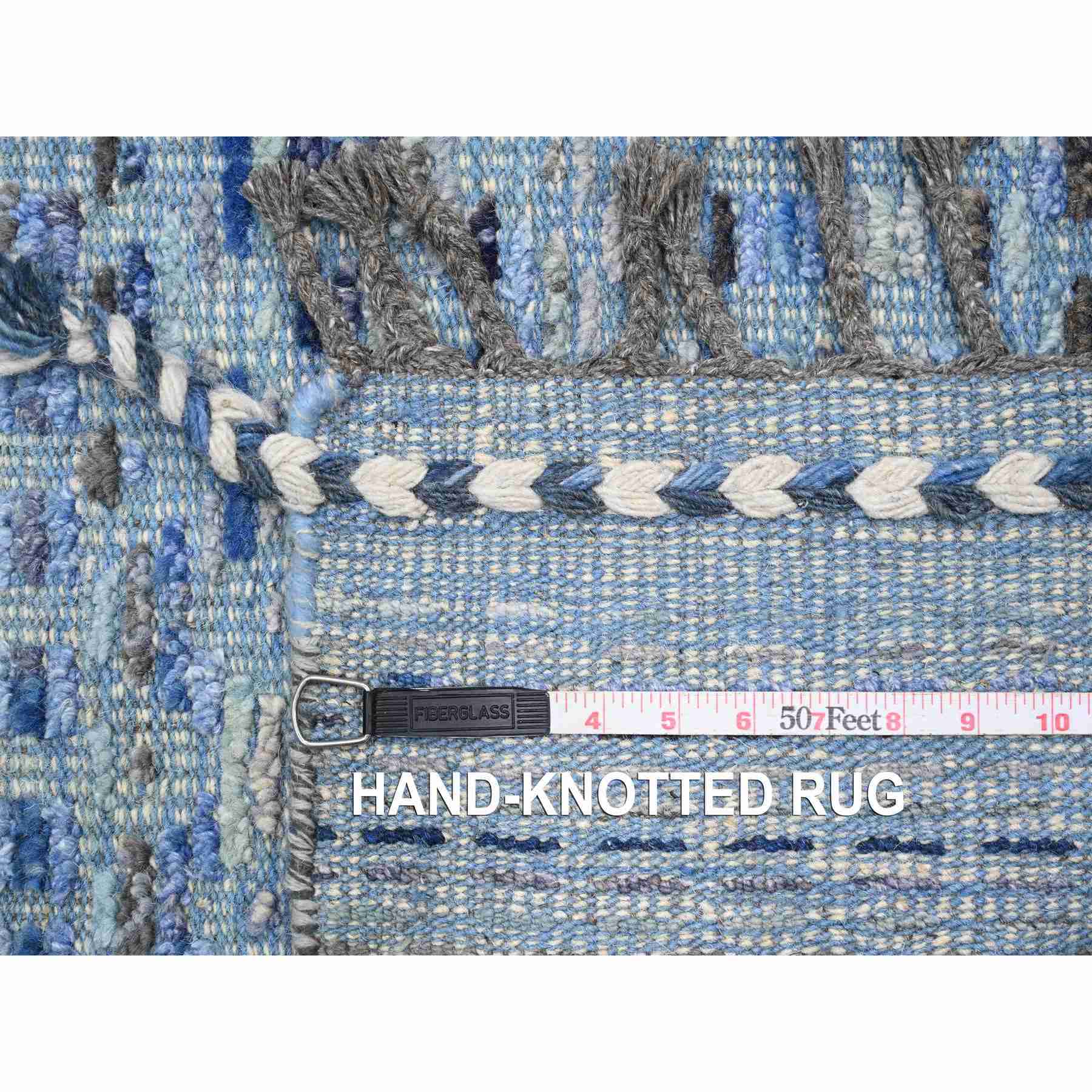 Tribal-Geometric-Hand-Knotted-Rug-104170