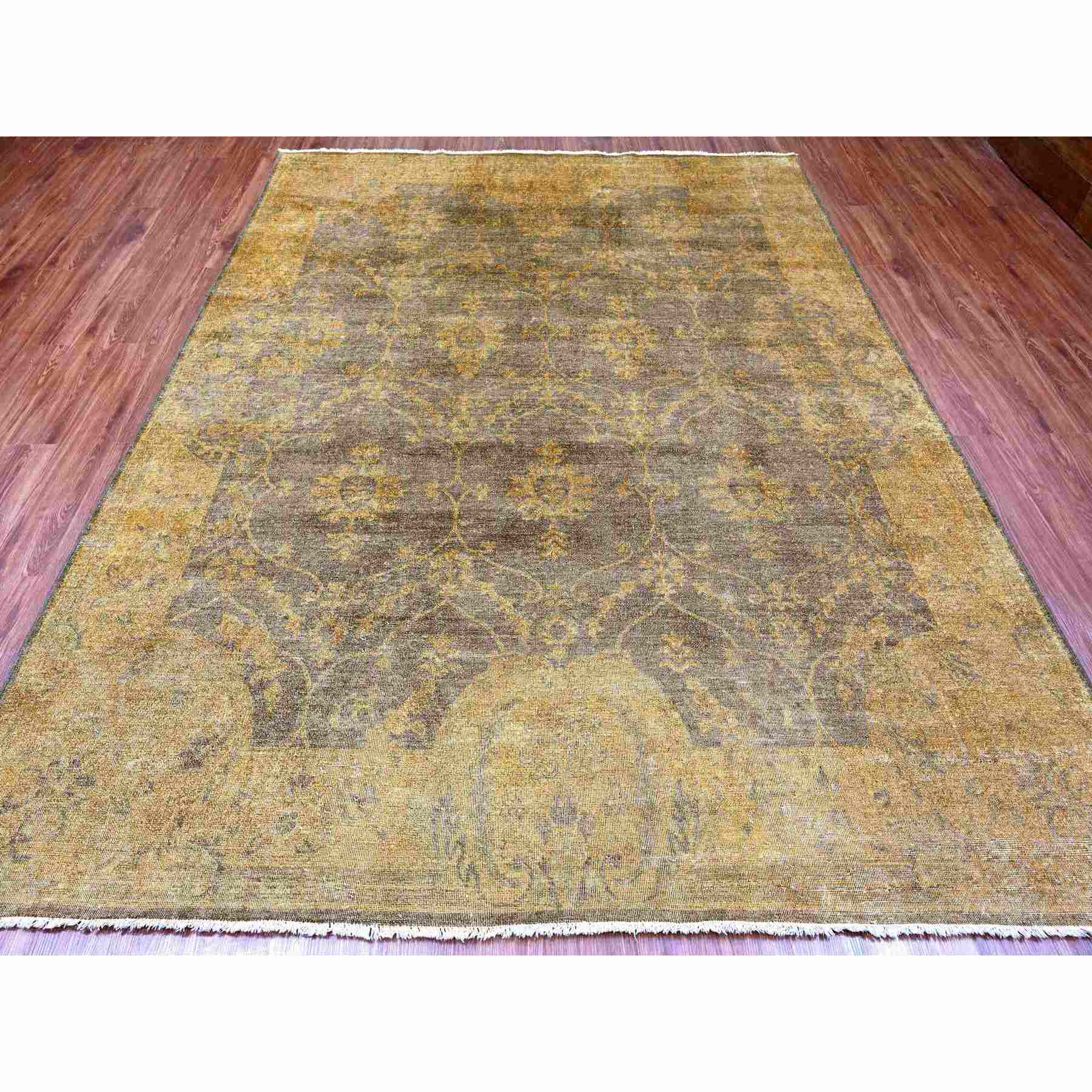 Tribal-Geometric-Hand-Knotted-Rug-104190