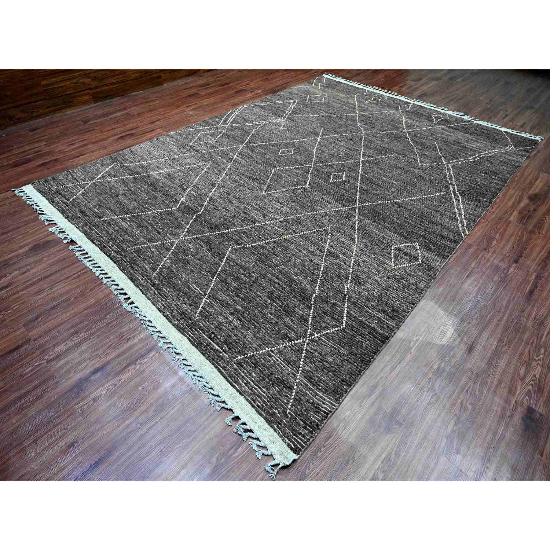 Tribal-Geometric-Hand-Knotted-Rug-104475