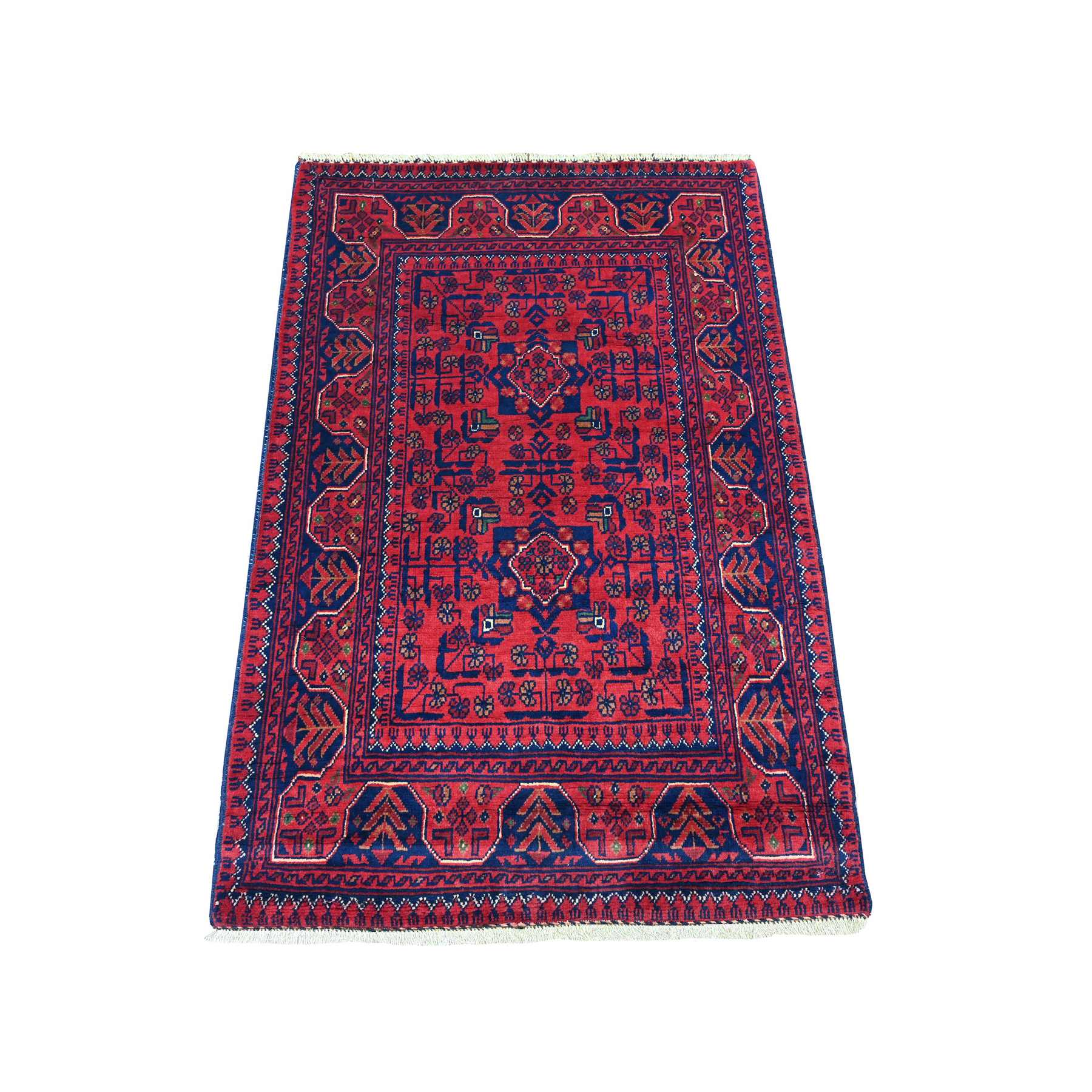 Tribal-Geometric-Hand-Knotted-Rug-104495