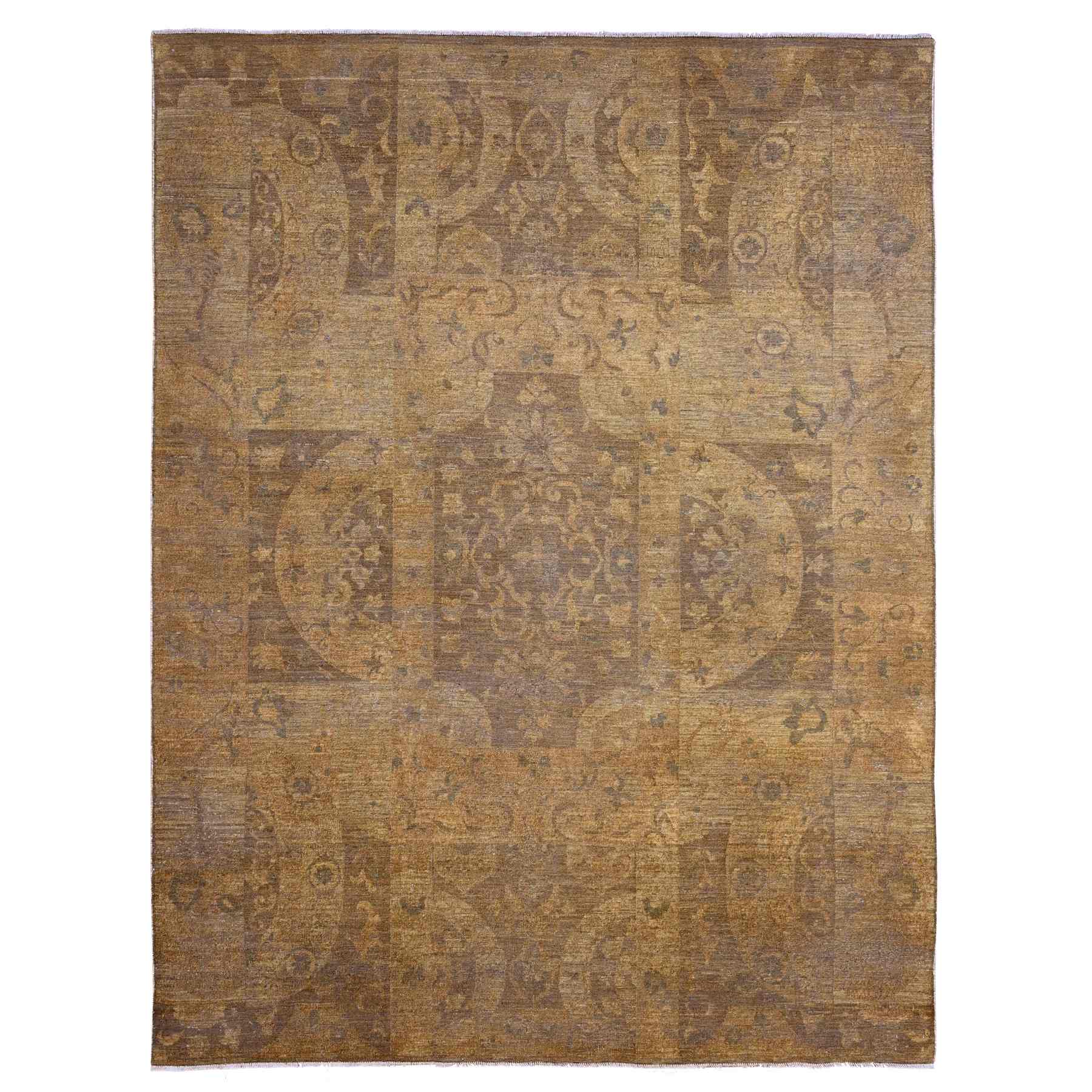 Tribal-Geometric-Hand-Knotted-Rug-104510