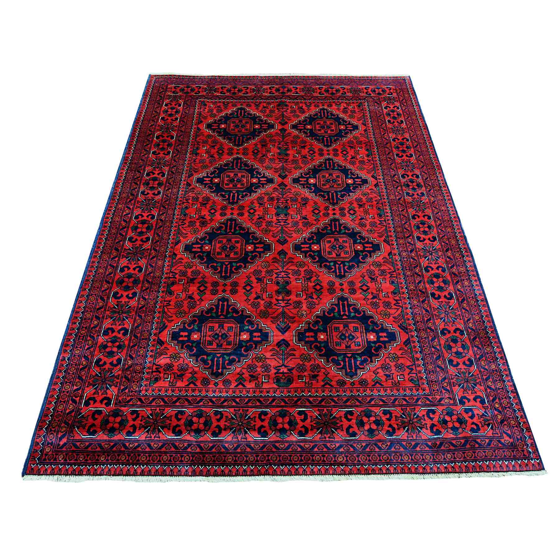 Tribal-Geometric-Hand-Knotted-Rug-104530