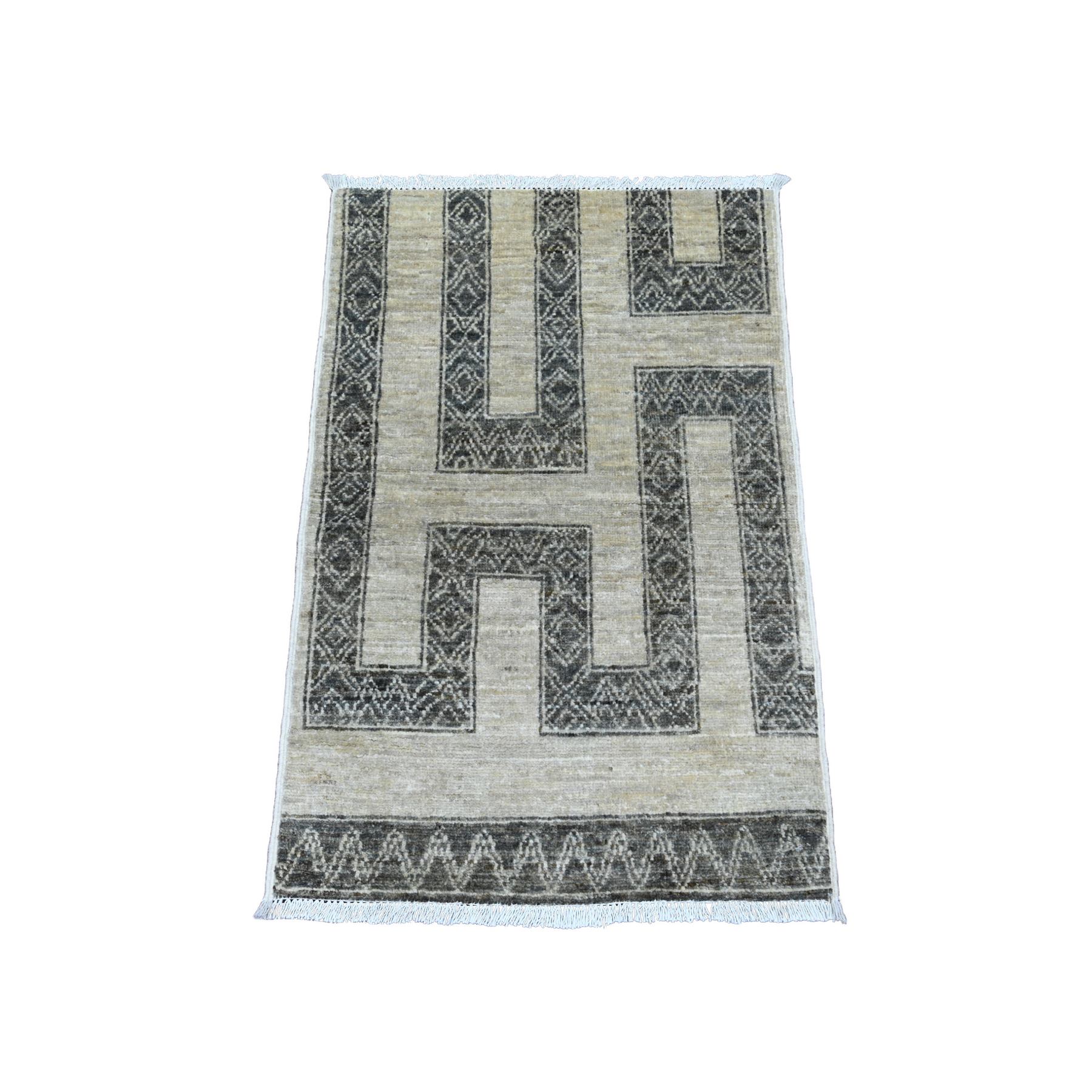 Tribal-Geometric-Hand-Knotted-Rug-104905
